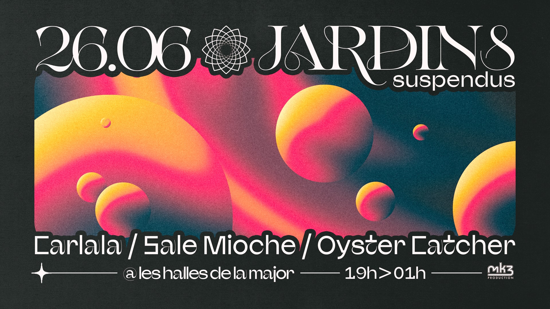 Les Jardins Suspendus : Carlala• Oyster Catcher• Sale Mioche
