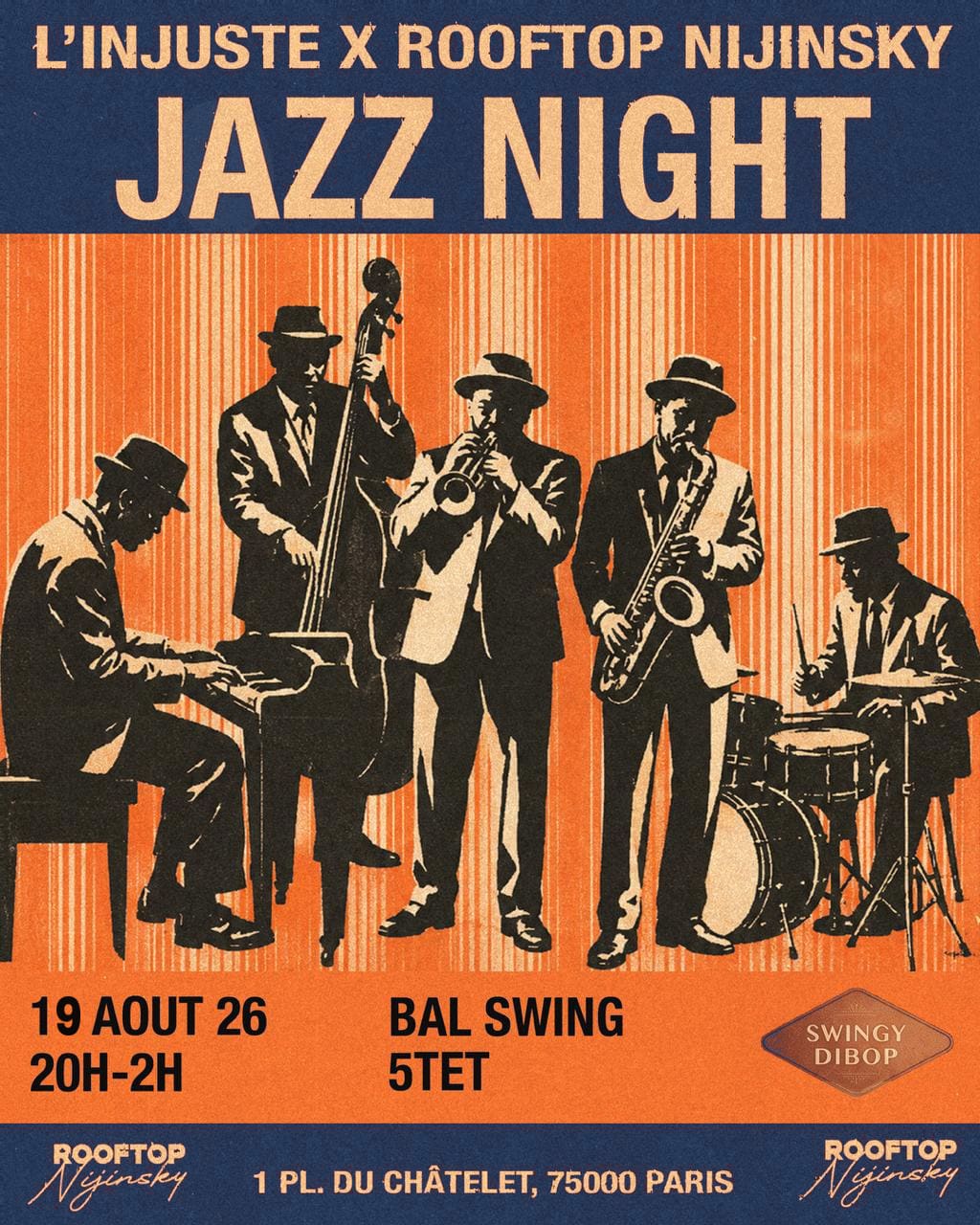 L'injuste Jazz Bal Swing Rooftop Nijinsky Théatreduchatelet