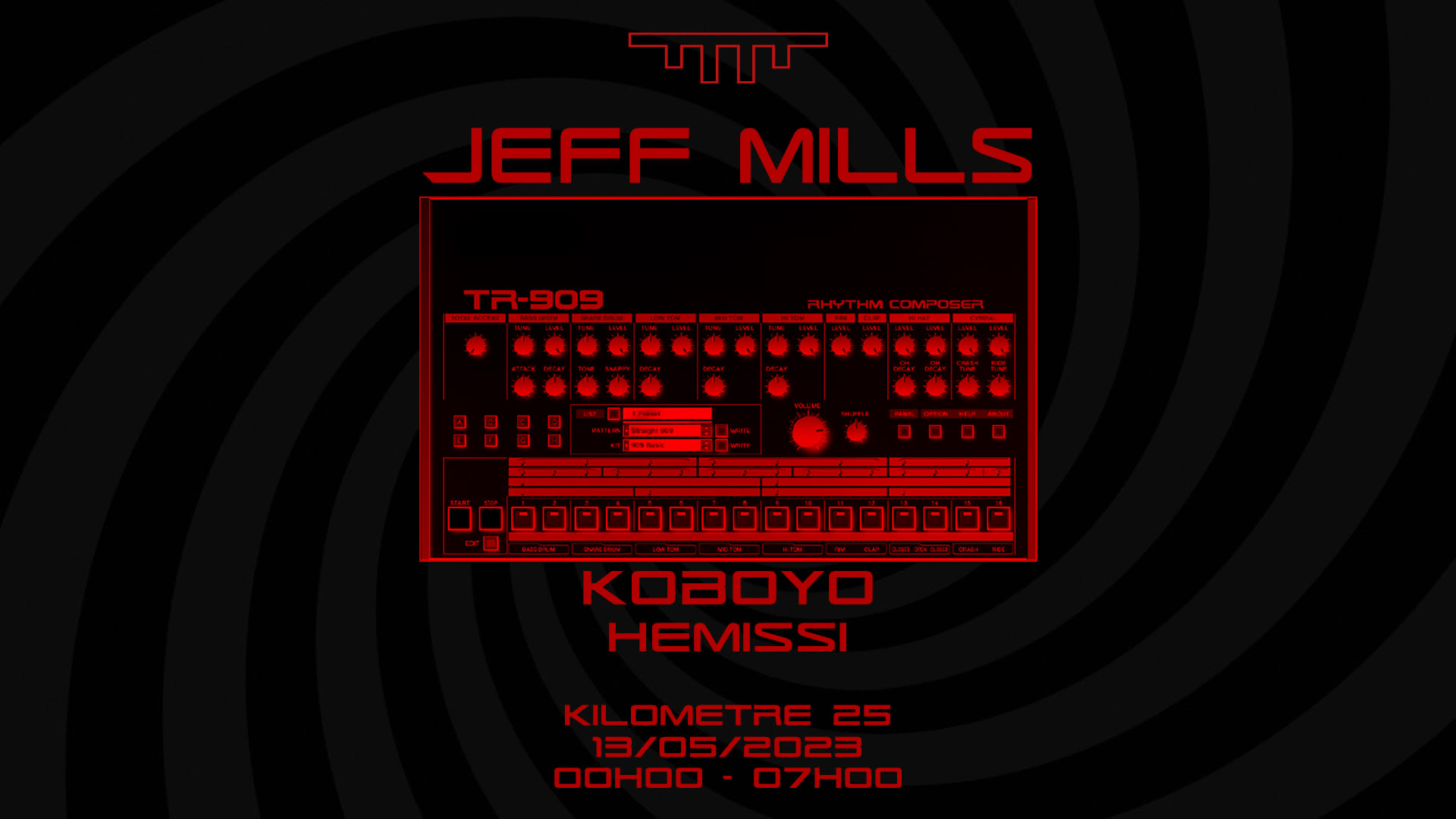 Kilomètre25 Presents Jeff Mills, Koboyo & Hemissi