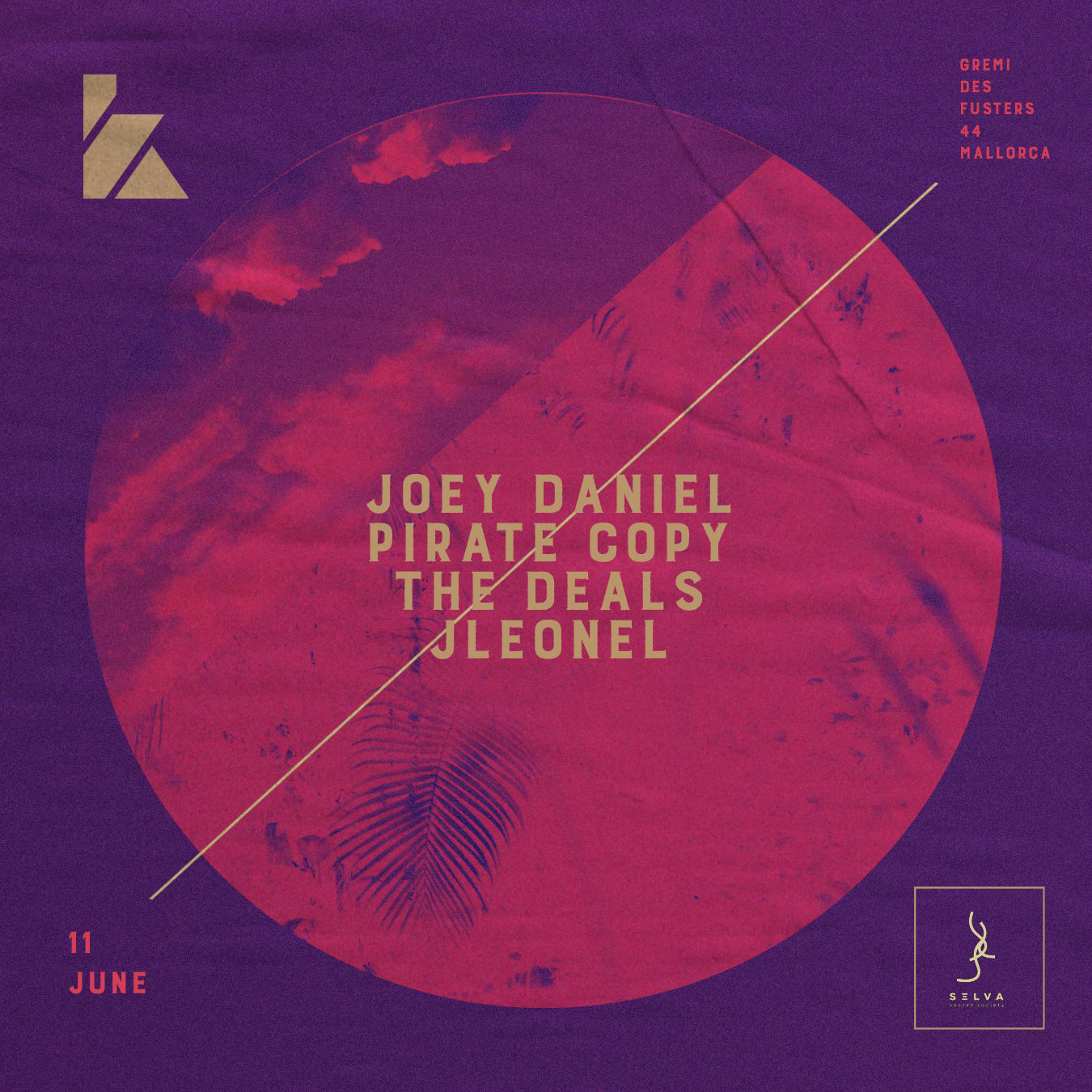 Selva Club 11th June Presents Kaluki  W/ Joey Daniel & Pirate Copy