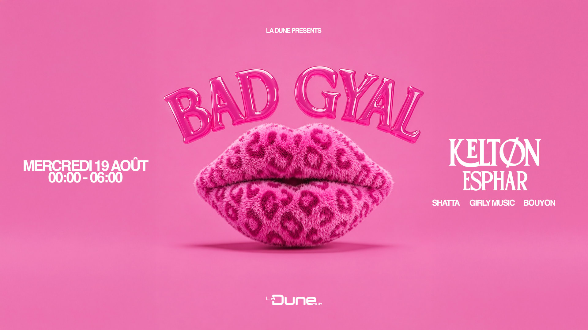 Bad Gyal - Mercredi 19 Aout