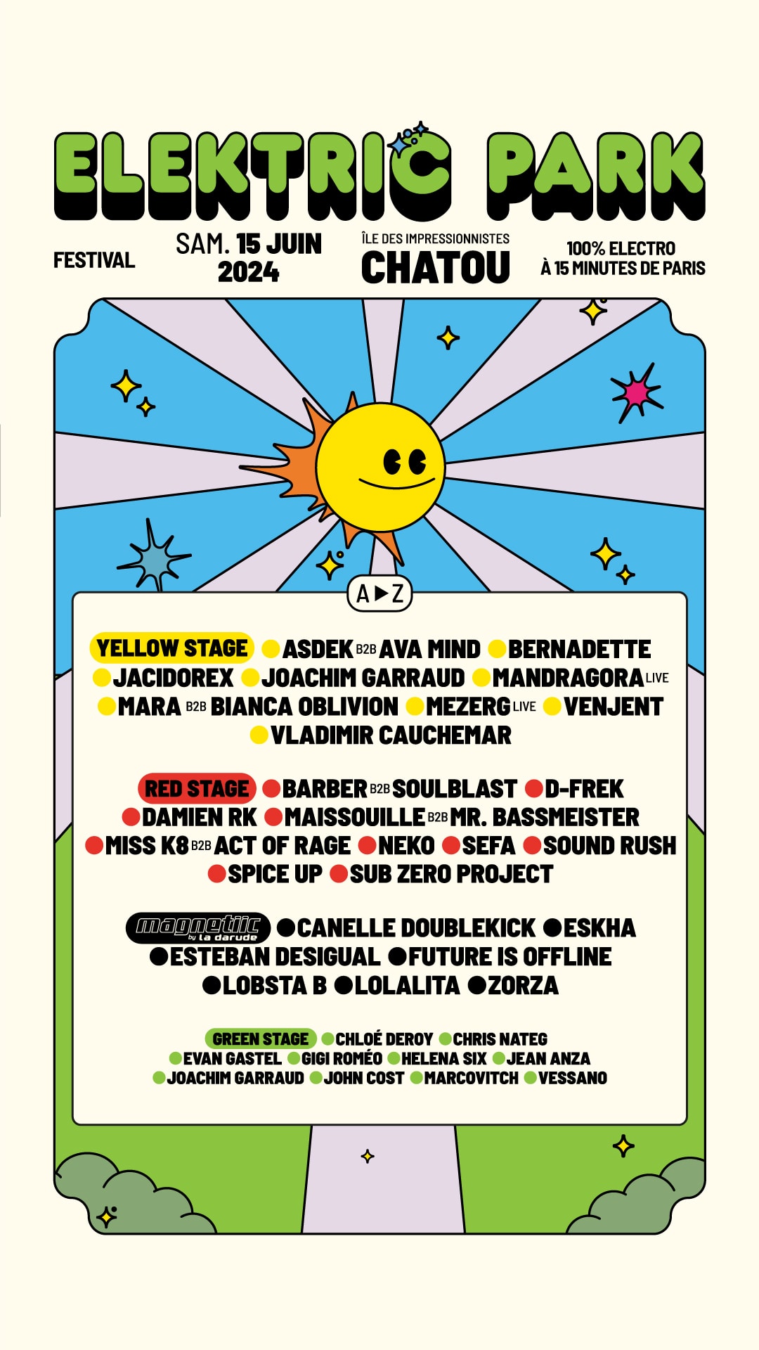 Elektric Park : Samedi 15 Juin 2024