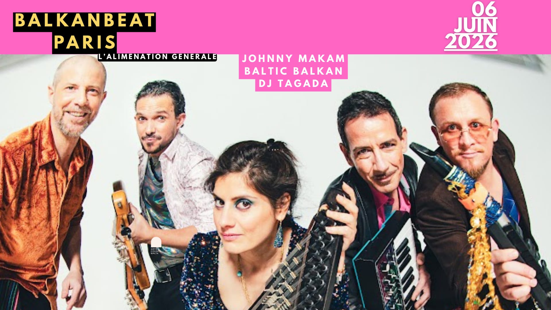 Balkanbeat Paris / Johnny Makam / Baltic Balkan / Dj Tagada