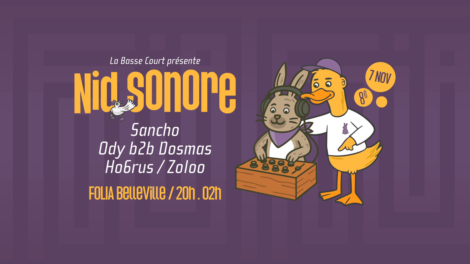 Nid Sonore #1 La Basse Court X Folia W/ Sancho, Ody