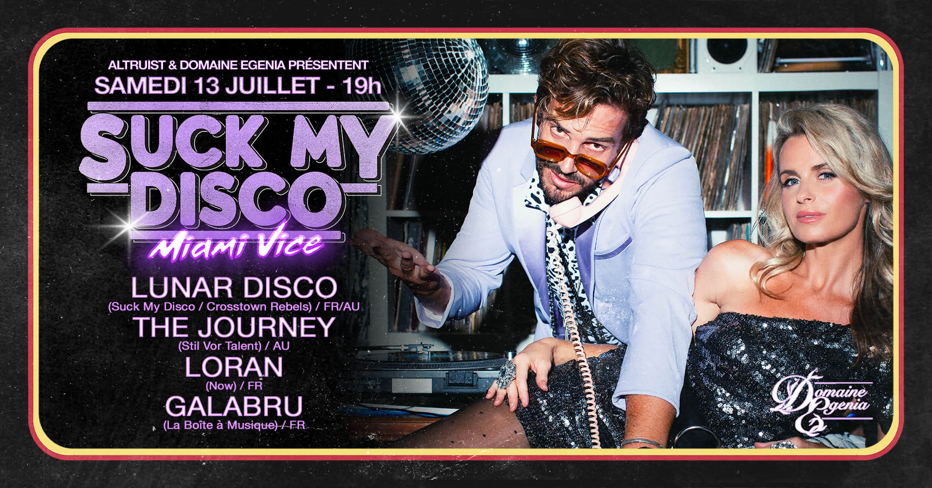 Suck My Disco "Miami Vice" W/ Lunar Disco & More