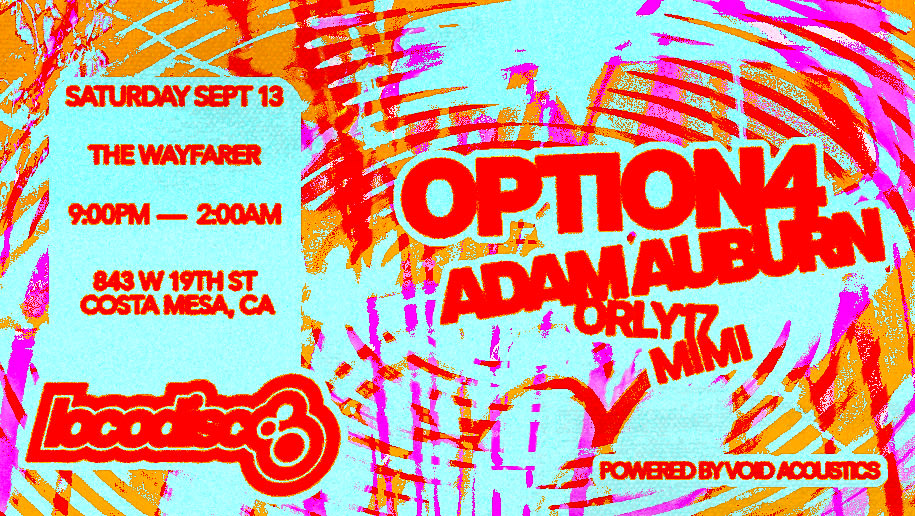 Loco Disco Presents Option4 & Adam Auburn
