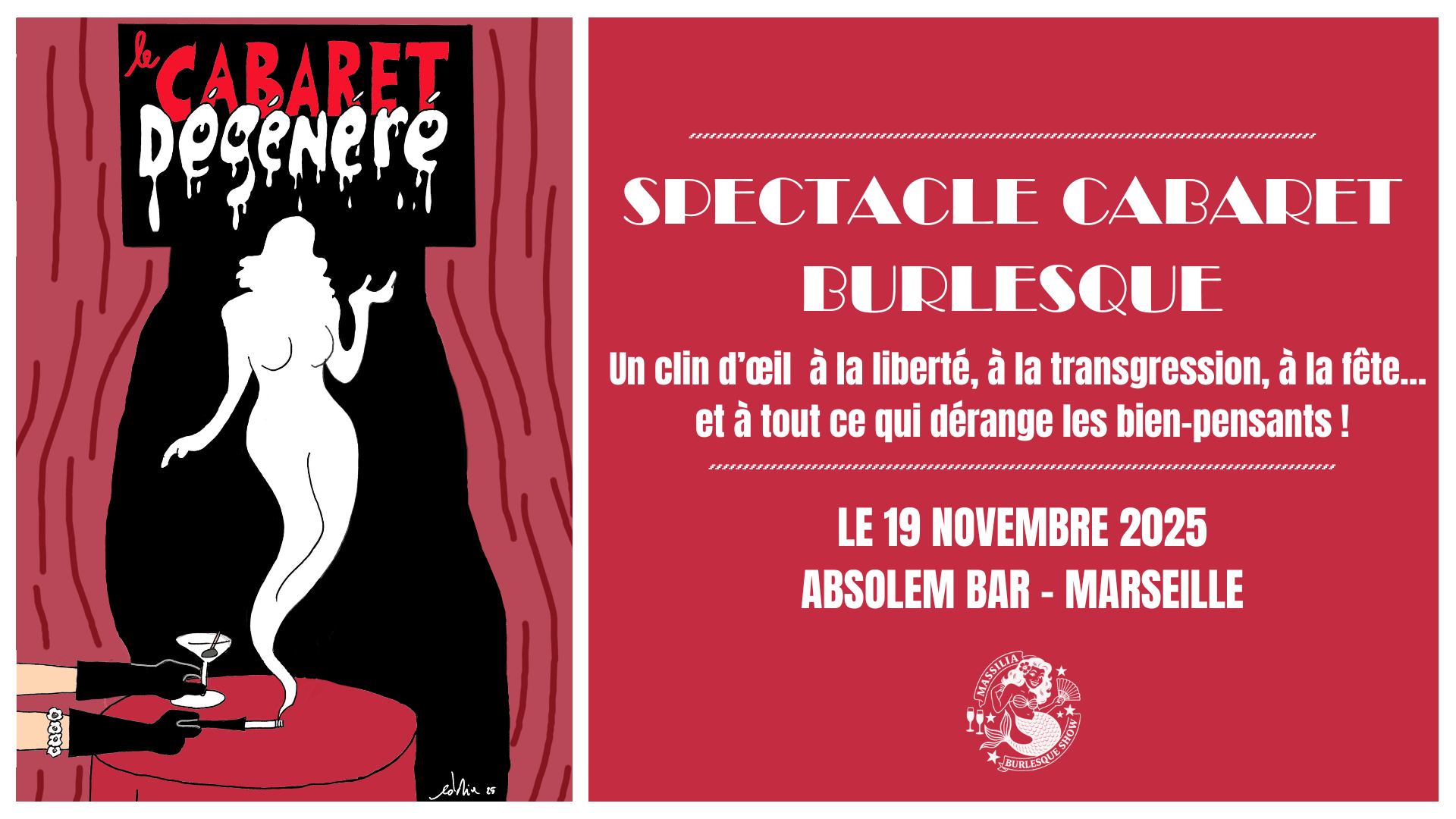 Massilia Burlesque Show - Le Cabaret Dégénéré