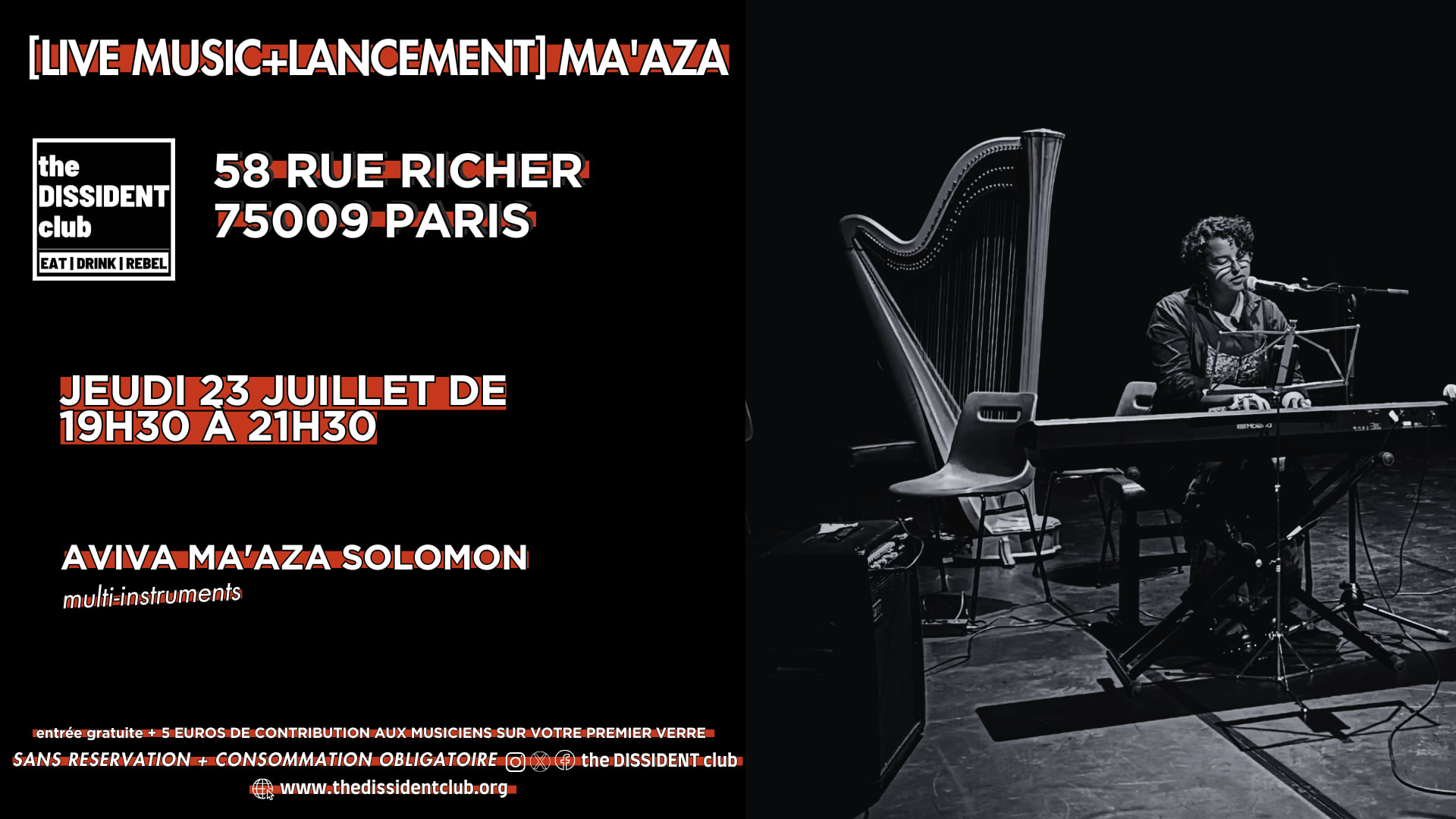 [Live Music+Lancement] Ma'aza
