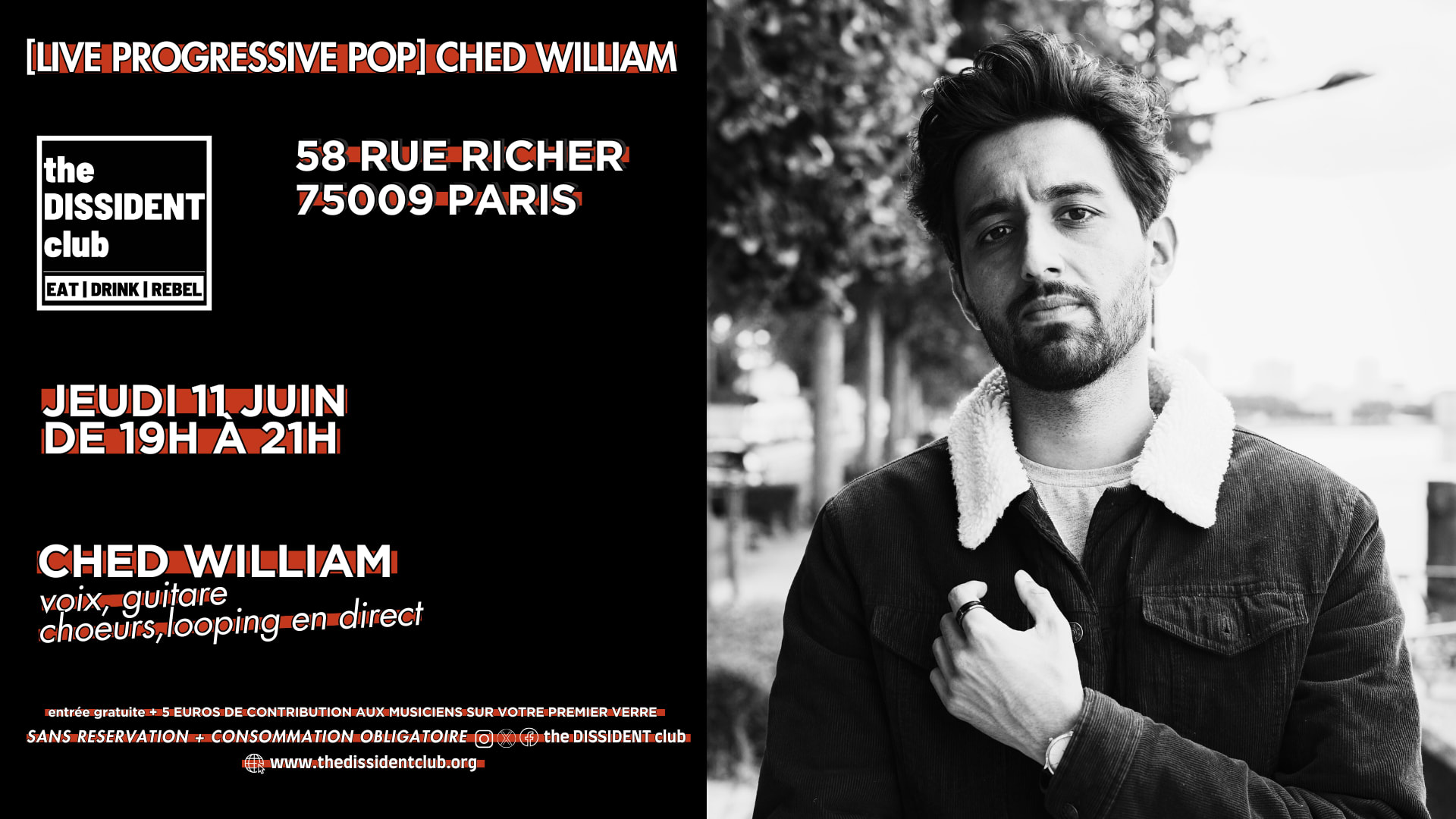 [Live Progressive Pop] Ched William