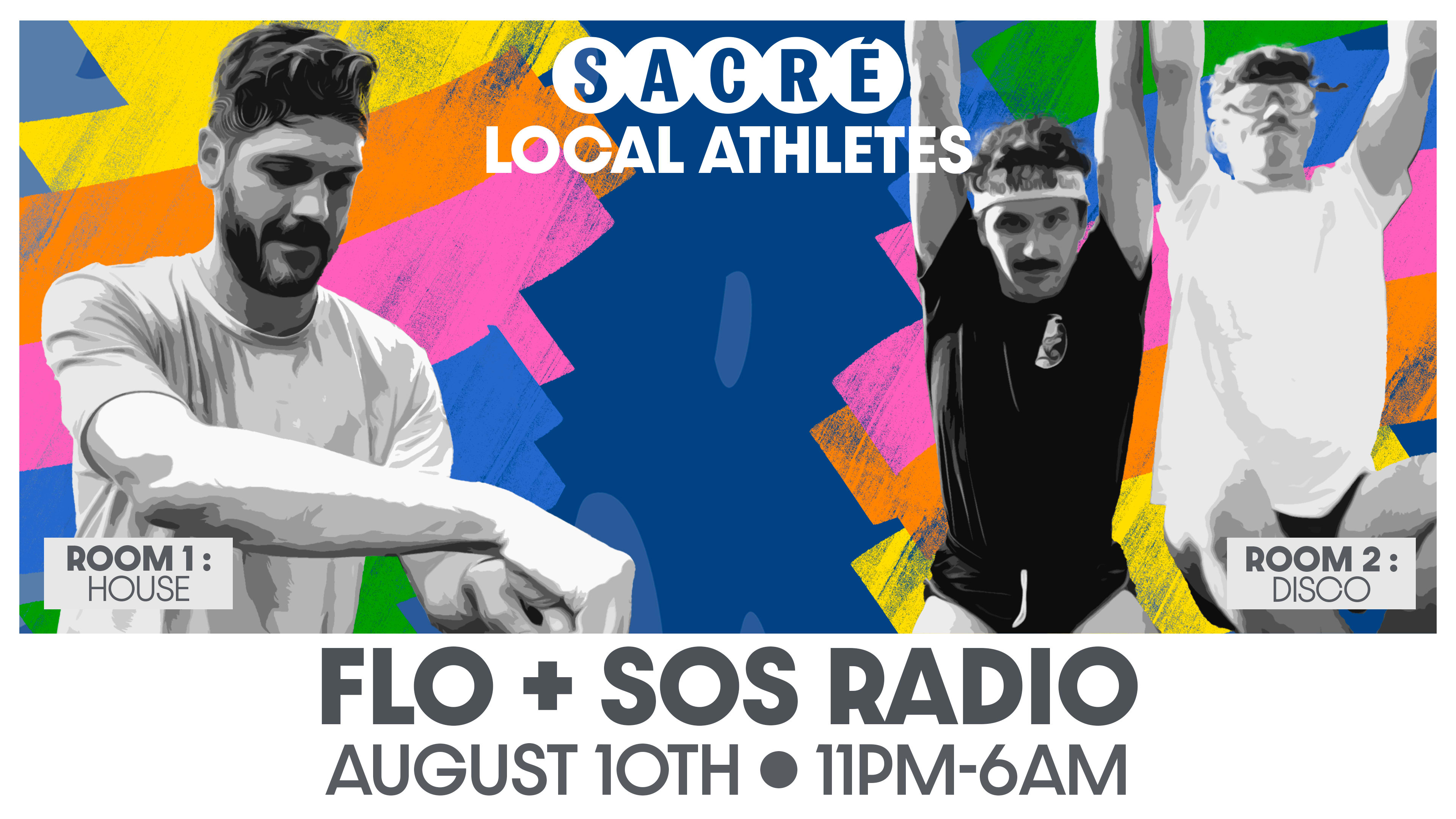 Sacré Présente : Local Athlete / Flo + Sos Radio