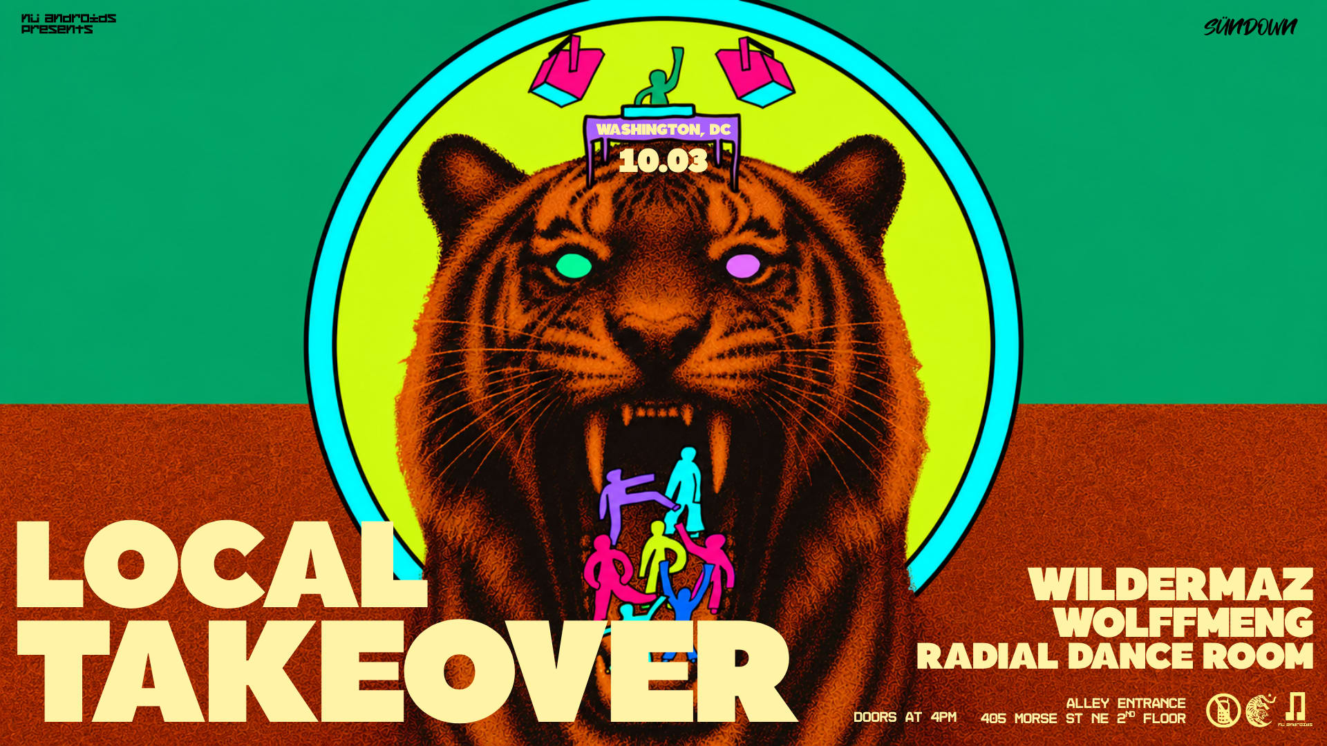 Nü Androids Presents Sündown: Local Takeover