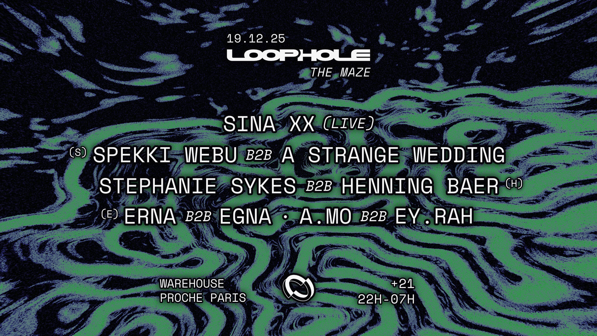 Loophole Warehouse: Spekki Webu, Stephanie Sykes...