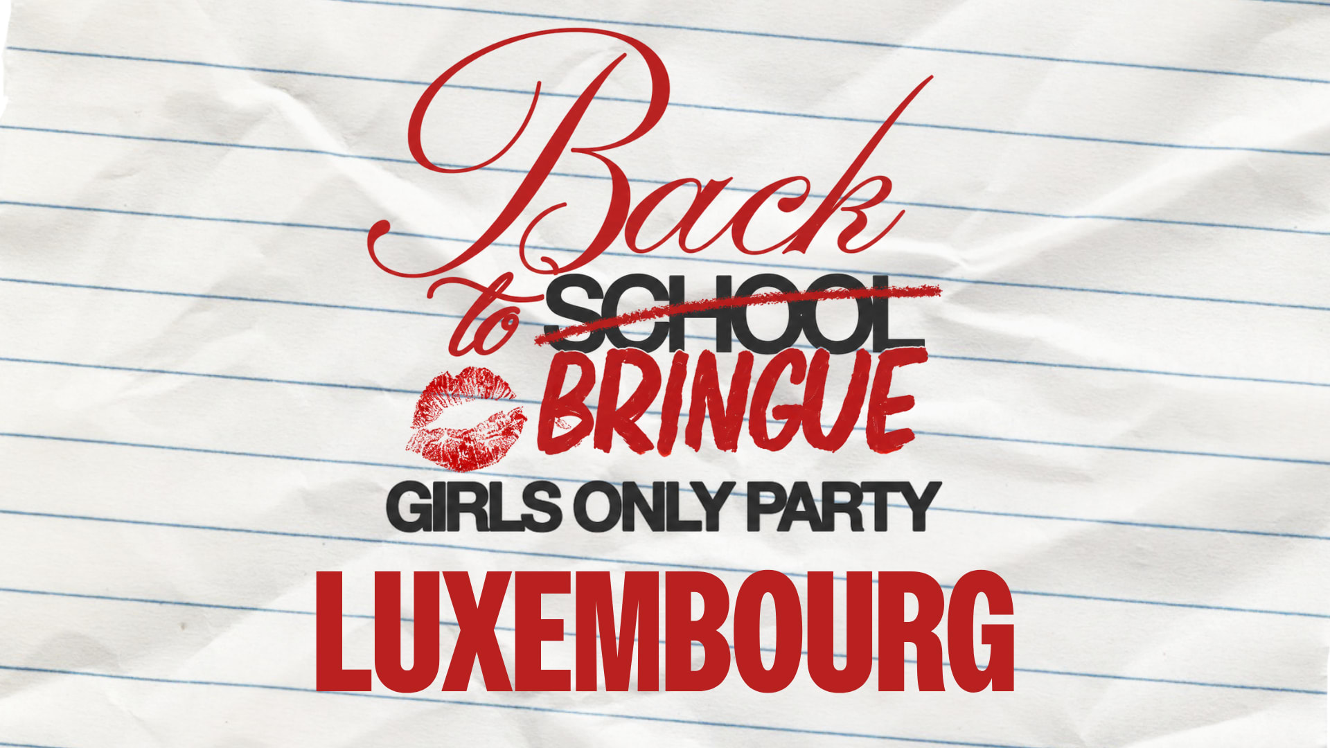 Back 2 Bringue - Girls Only - Luxembourg