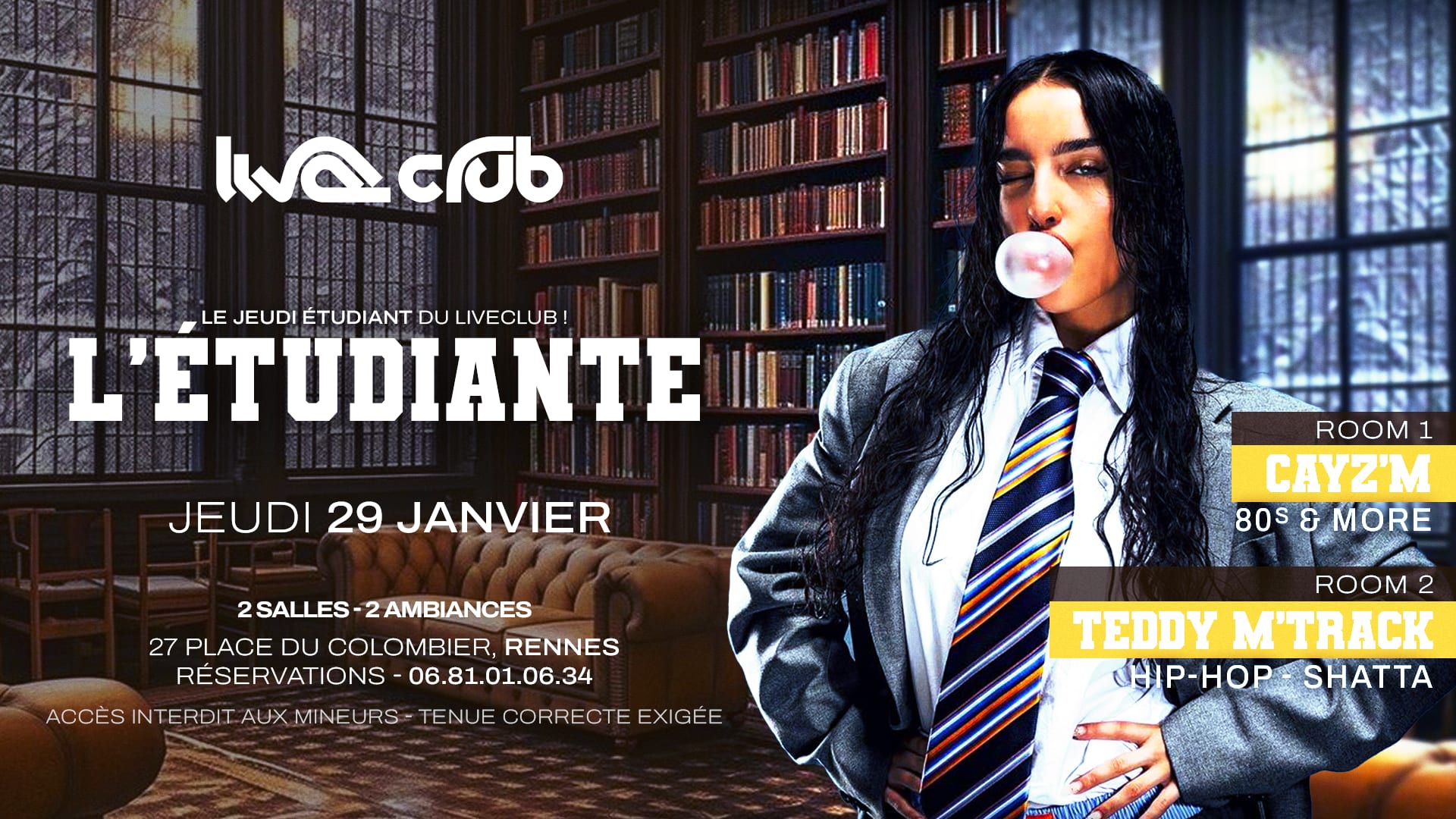 L'etudiante : Cayz'm (R1) & M'track(R2)