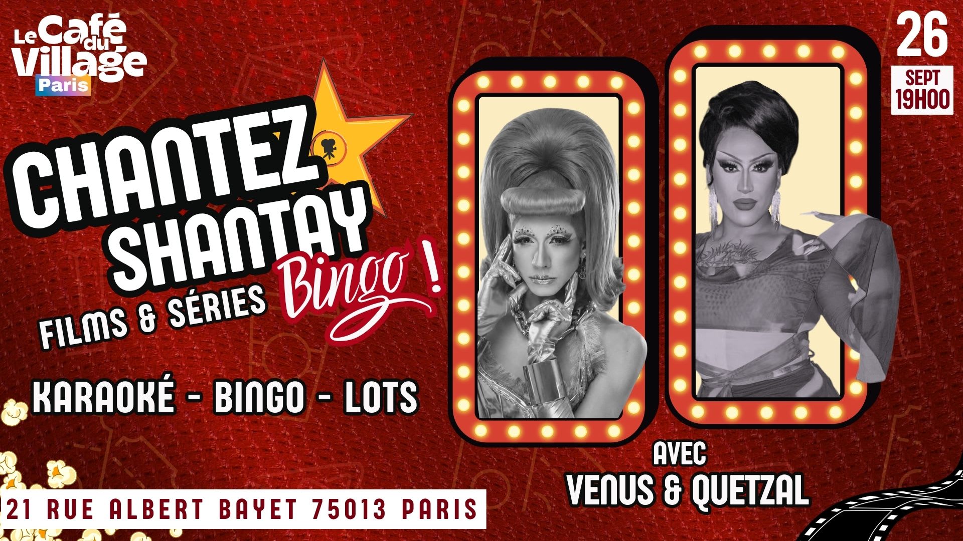 Chantez,Shantay Bingo Drag Musical