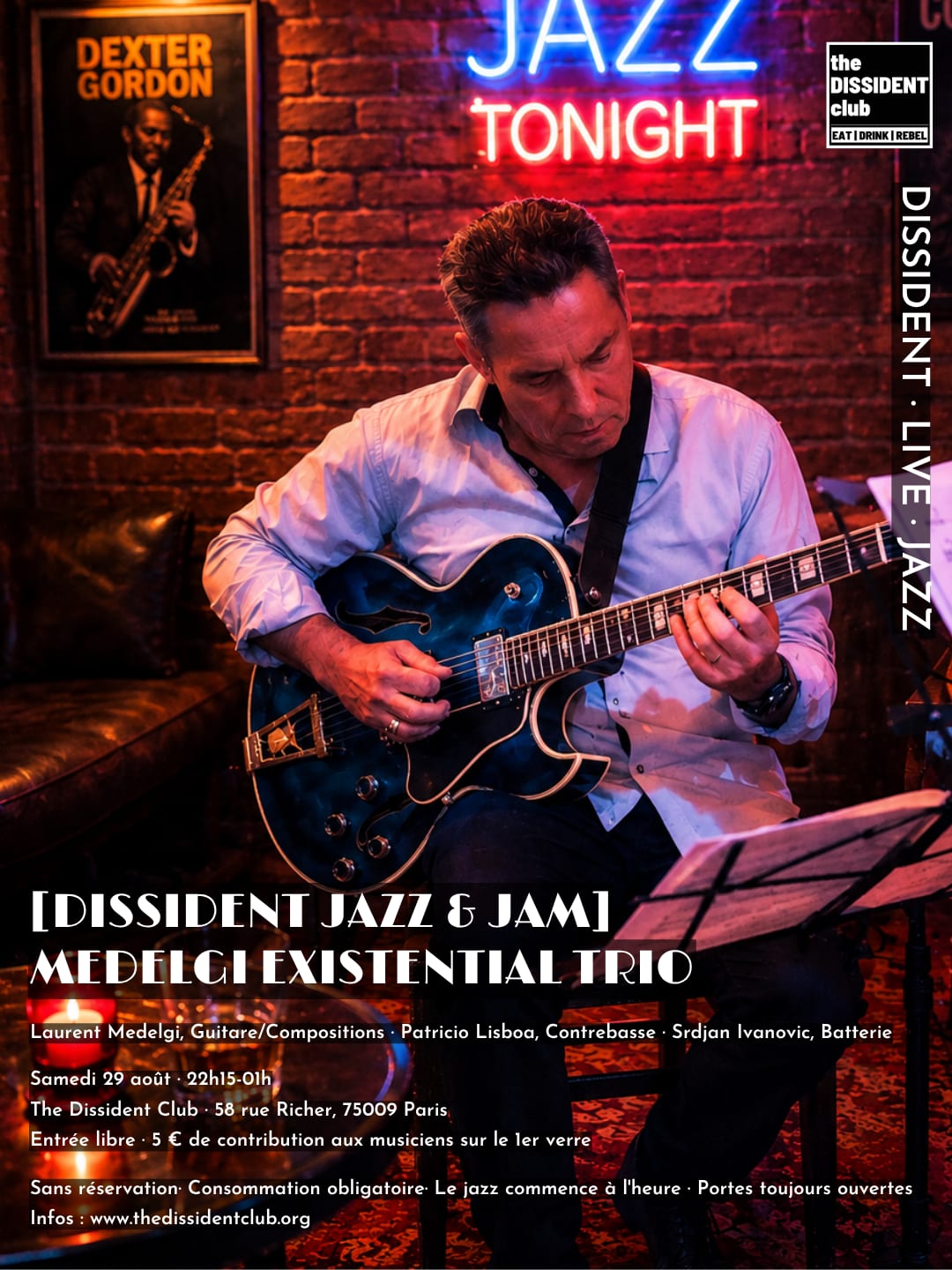 [Dissident Jazz & Jam] Laurent Medelgi Existential Trio