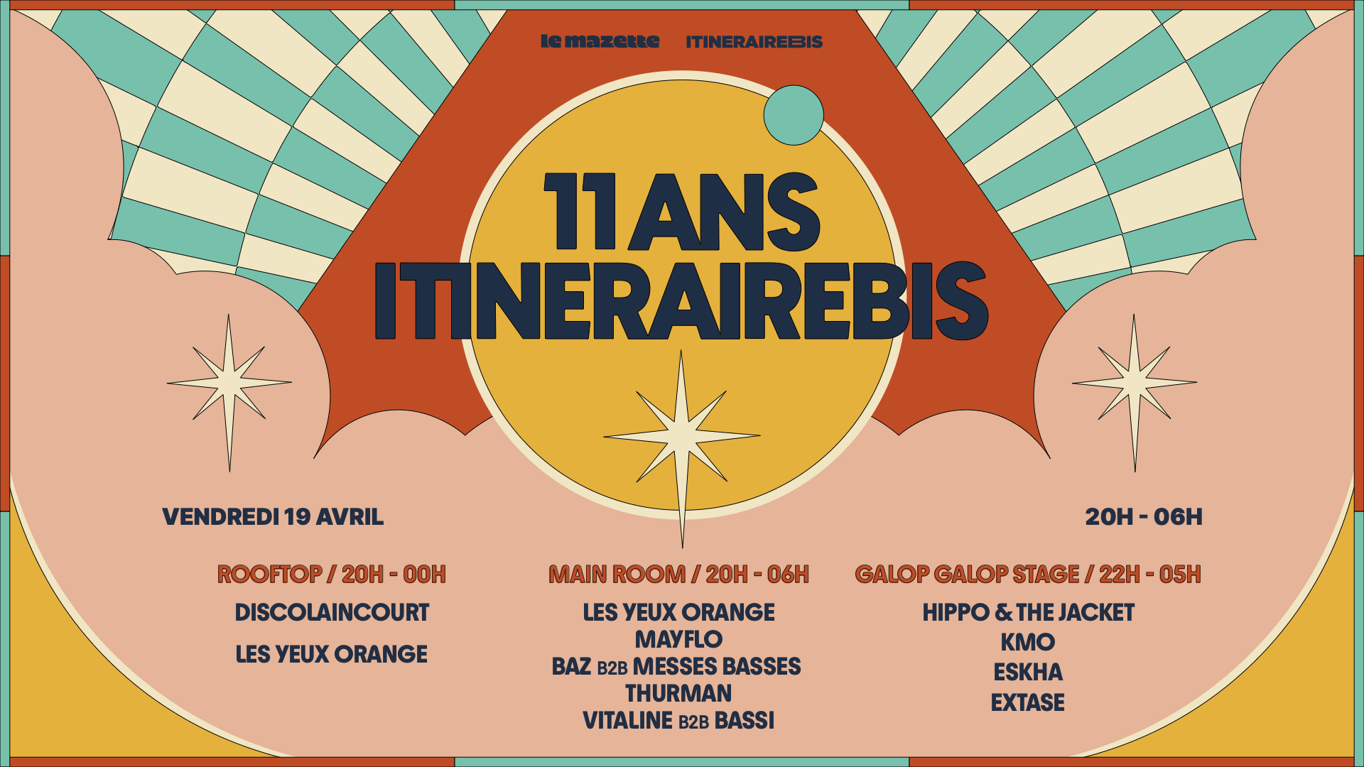Itinérairebis 11 Years : Galop Galop,  Les Yeux Orange &More