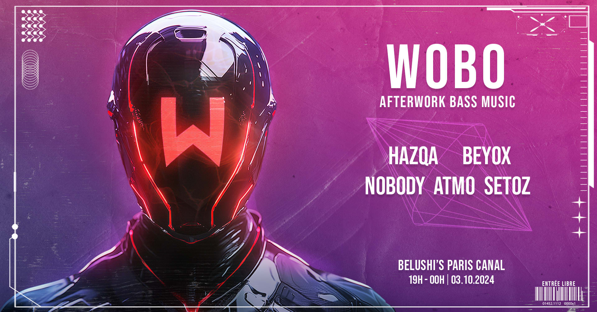 Gratuit - Wobo #28 - Afterwork Bassmusic - Bar Petits Prix