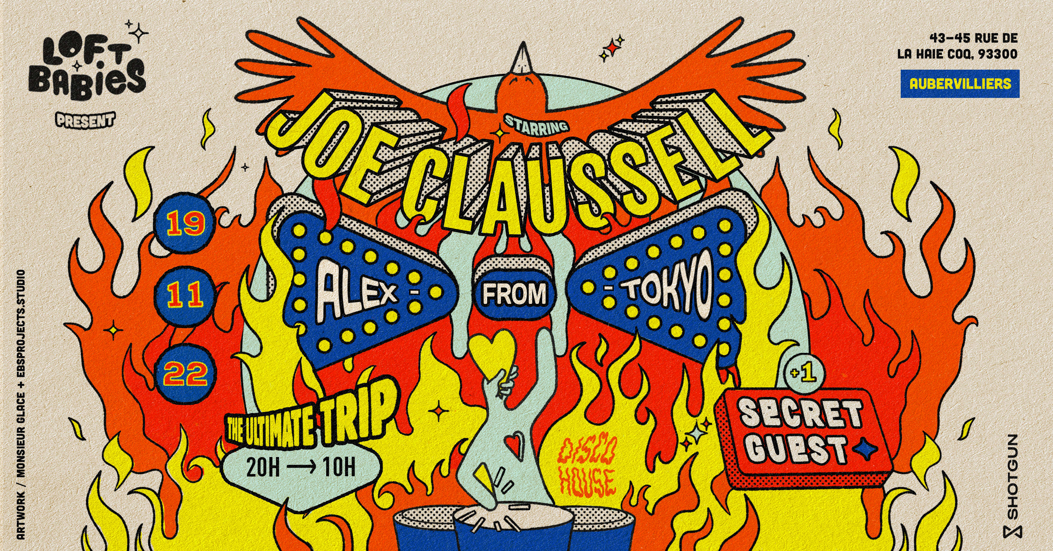 Joe Claussell, Alex From Tokyo & Friends 𓆃loft Babies' Trip