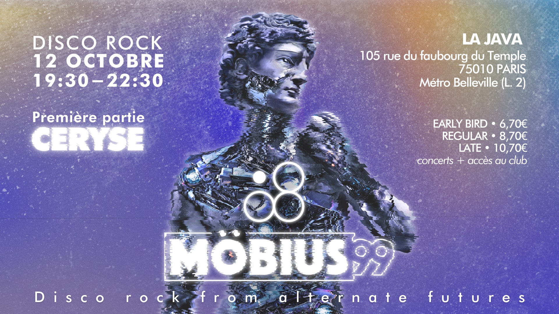 Möbius 99 + Ceryse À La Java (Billets Sur Place)