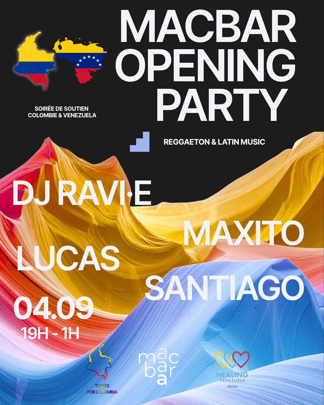 Macbar Opening Party | Soirée Soutien Colombie & Venezuela