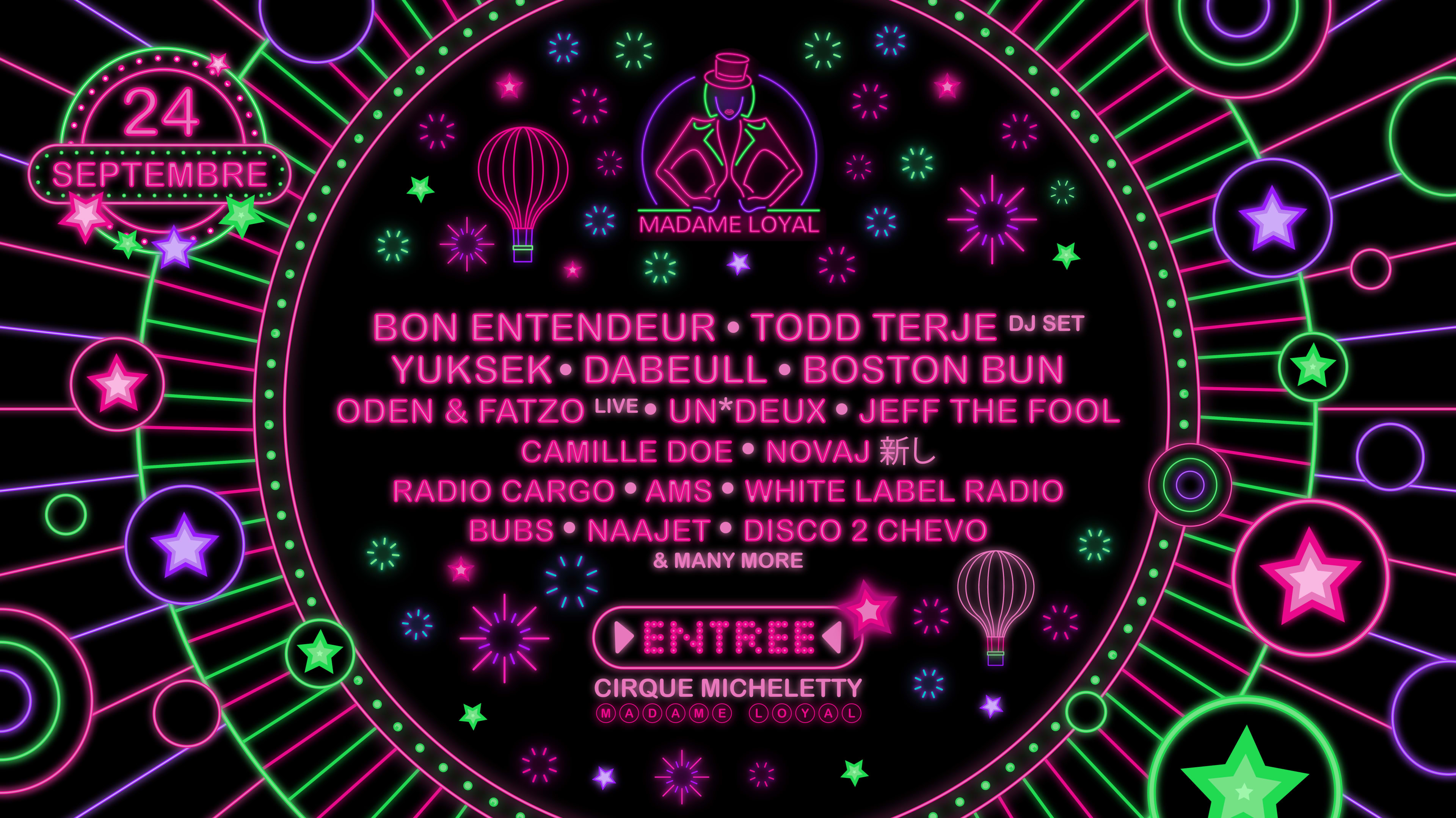 Madame Loyal : Bon Entendeur, Todd Terje, Yuksek & More