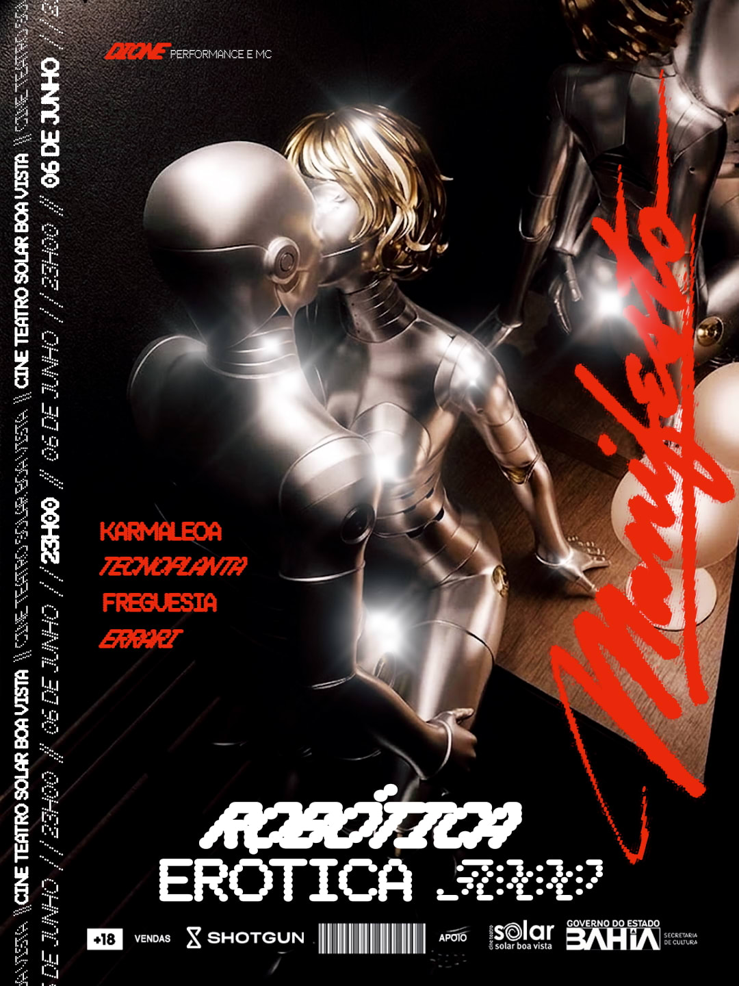 Manifesto Robótica Erotica 3000 @ Teatro Solar Boa Vista