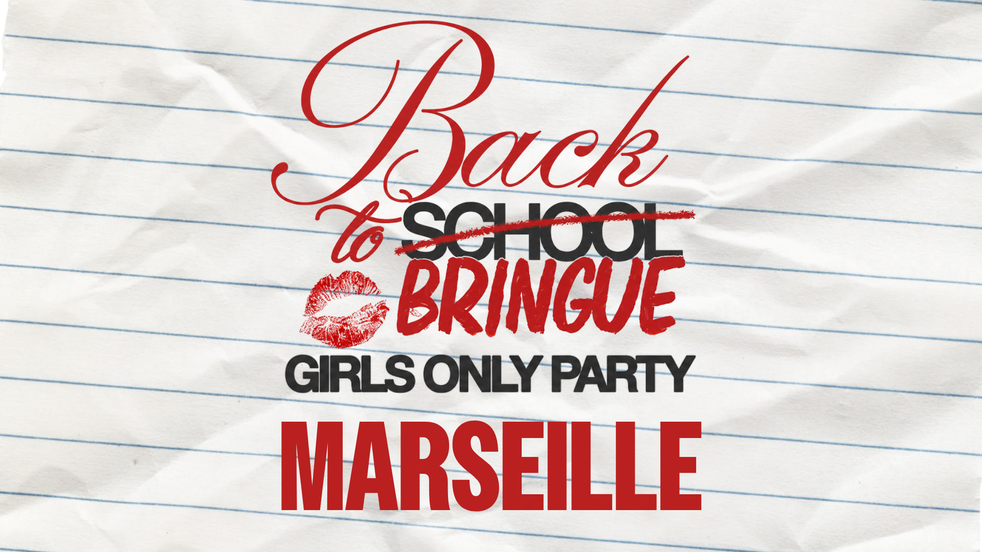 Back 2 Bringue - Girls Only - Marseille