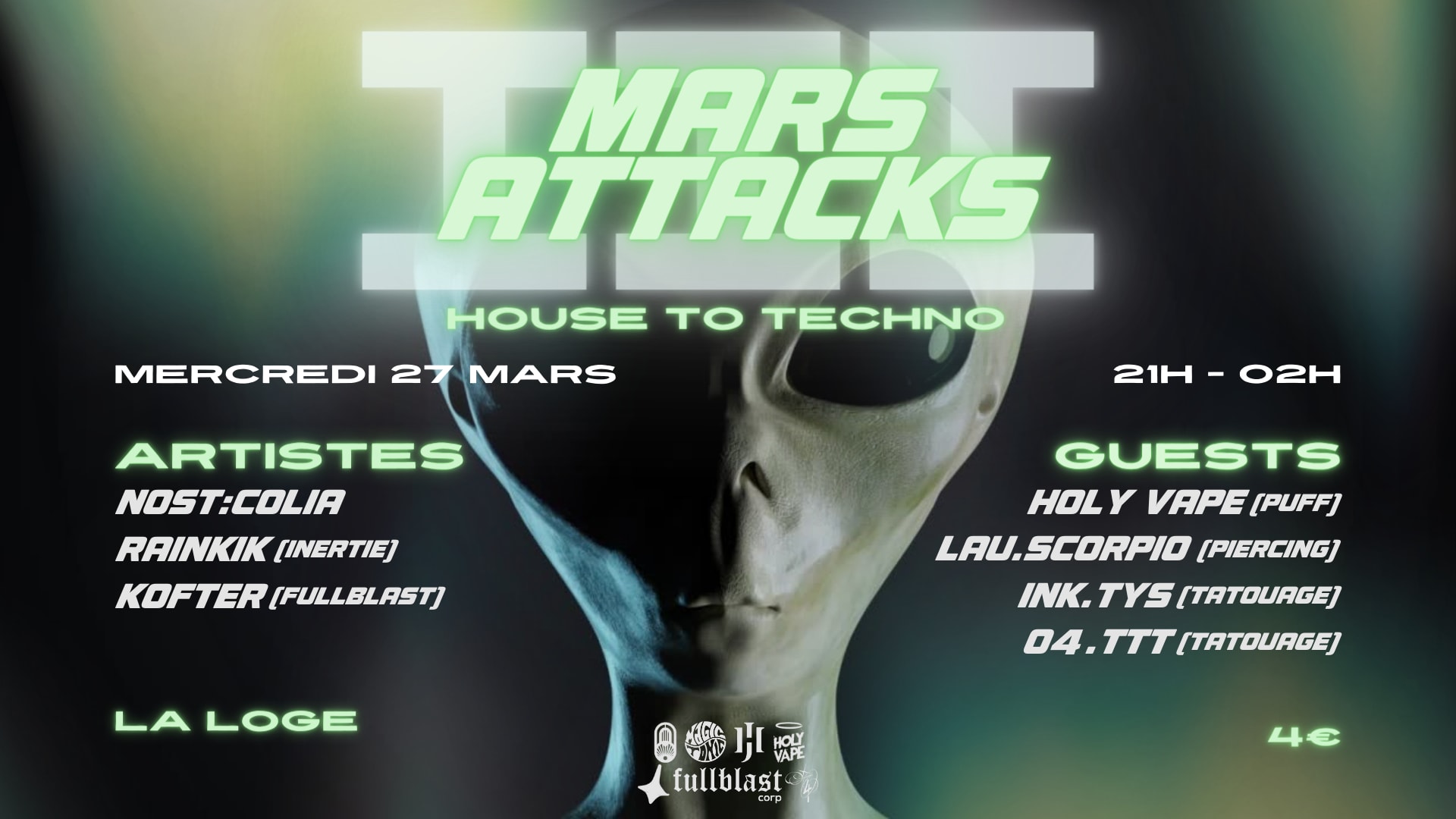 Mars Attacks W/ Köfter, Rainkik, Nost:Colia