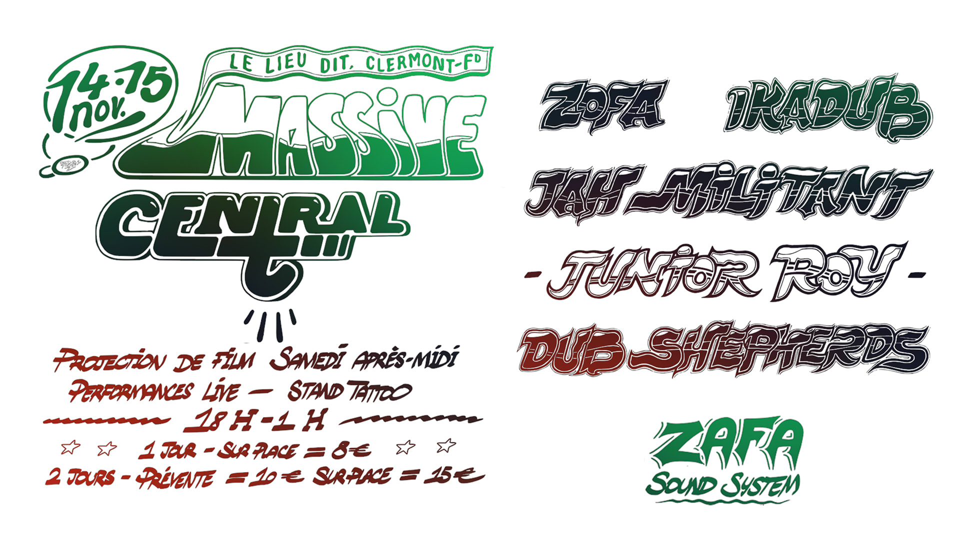 Massive Central #2 - Bat Records X Zafa Sound System Fest.