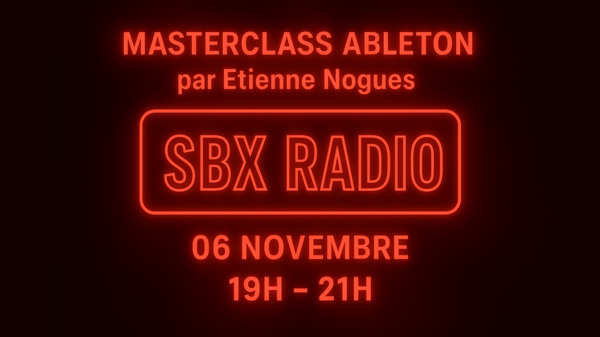Masterclass Ableton - Etienne Nogues III