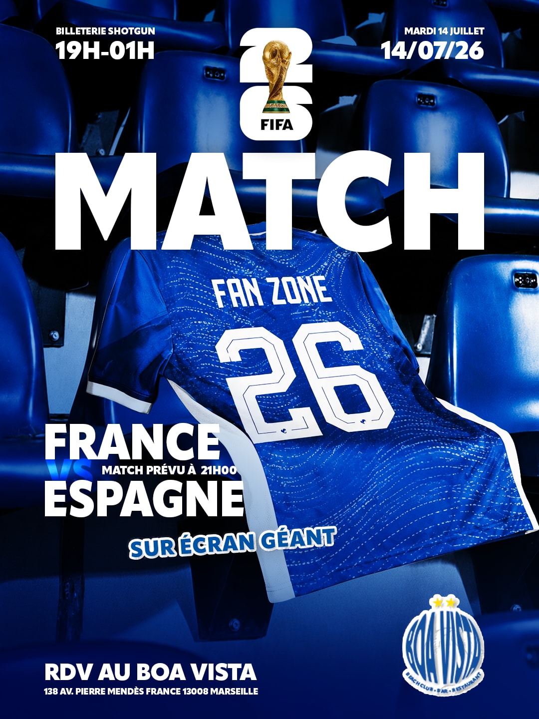 Fan Zone Boa Vista France Vs Espagne
