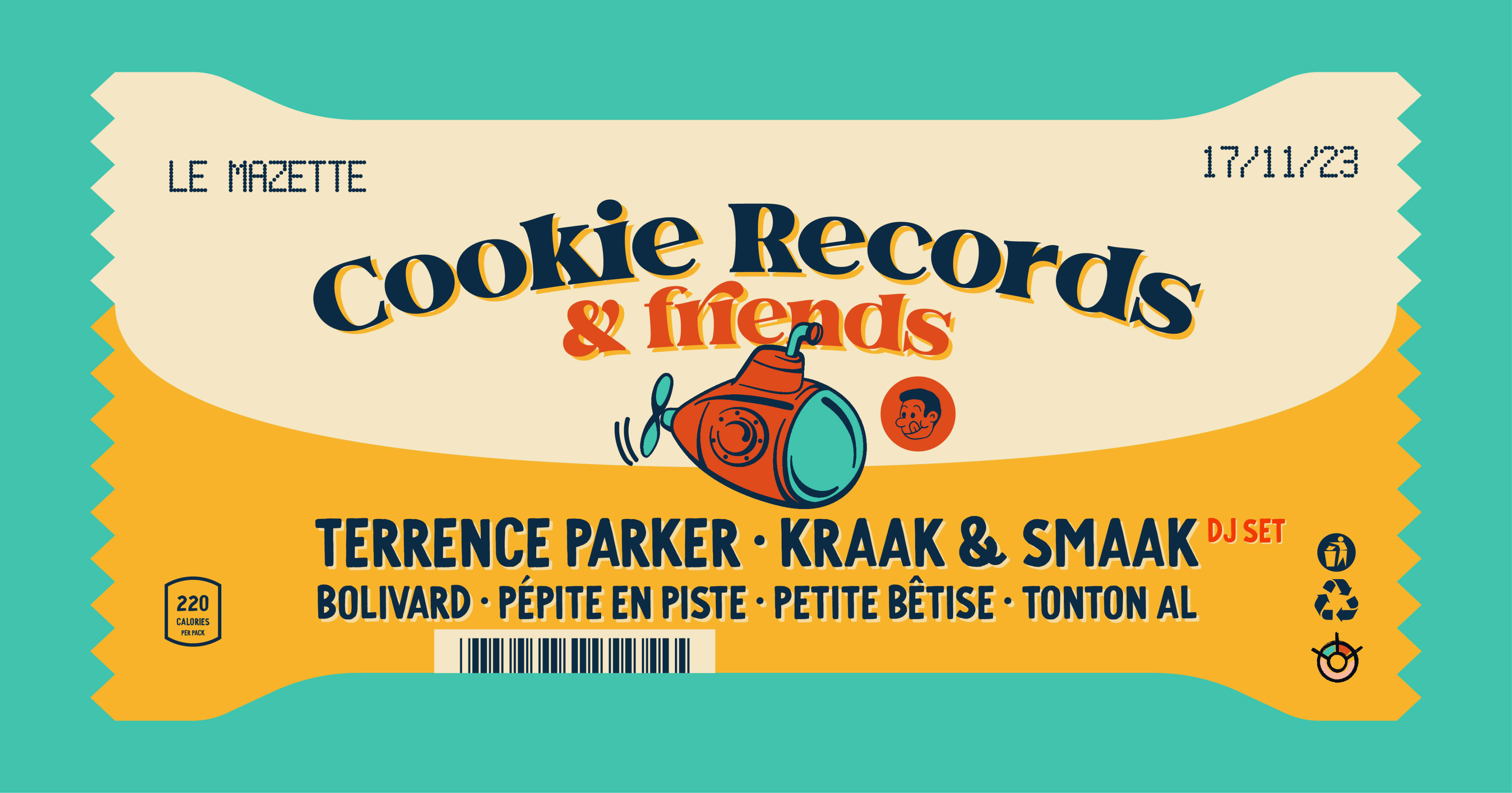 Cookie Records W/ Terrence Parker, Kraak & Smaak, Bolivard