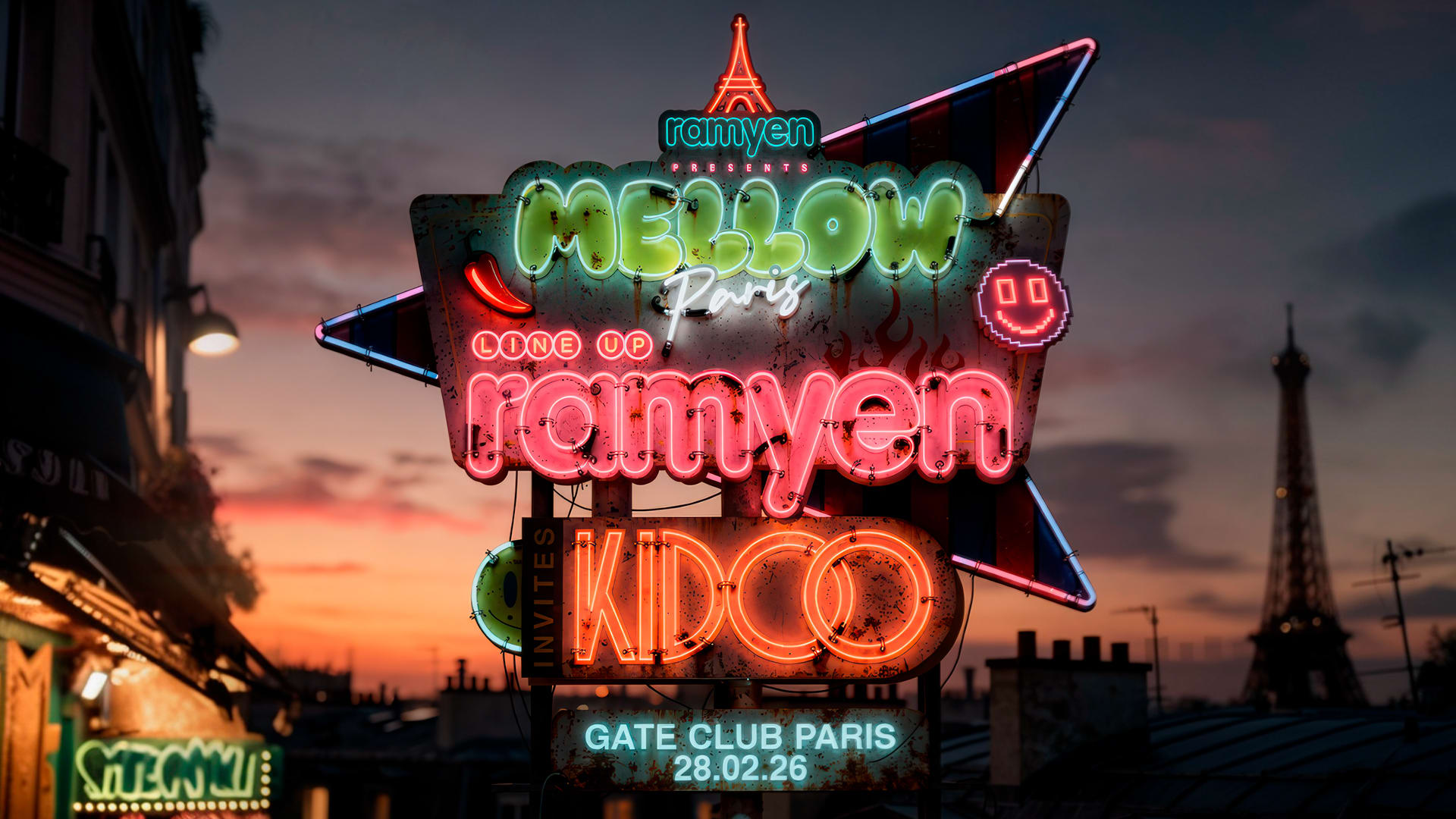 Mellow: Ramyen X Kidoo At Gate Club Paris