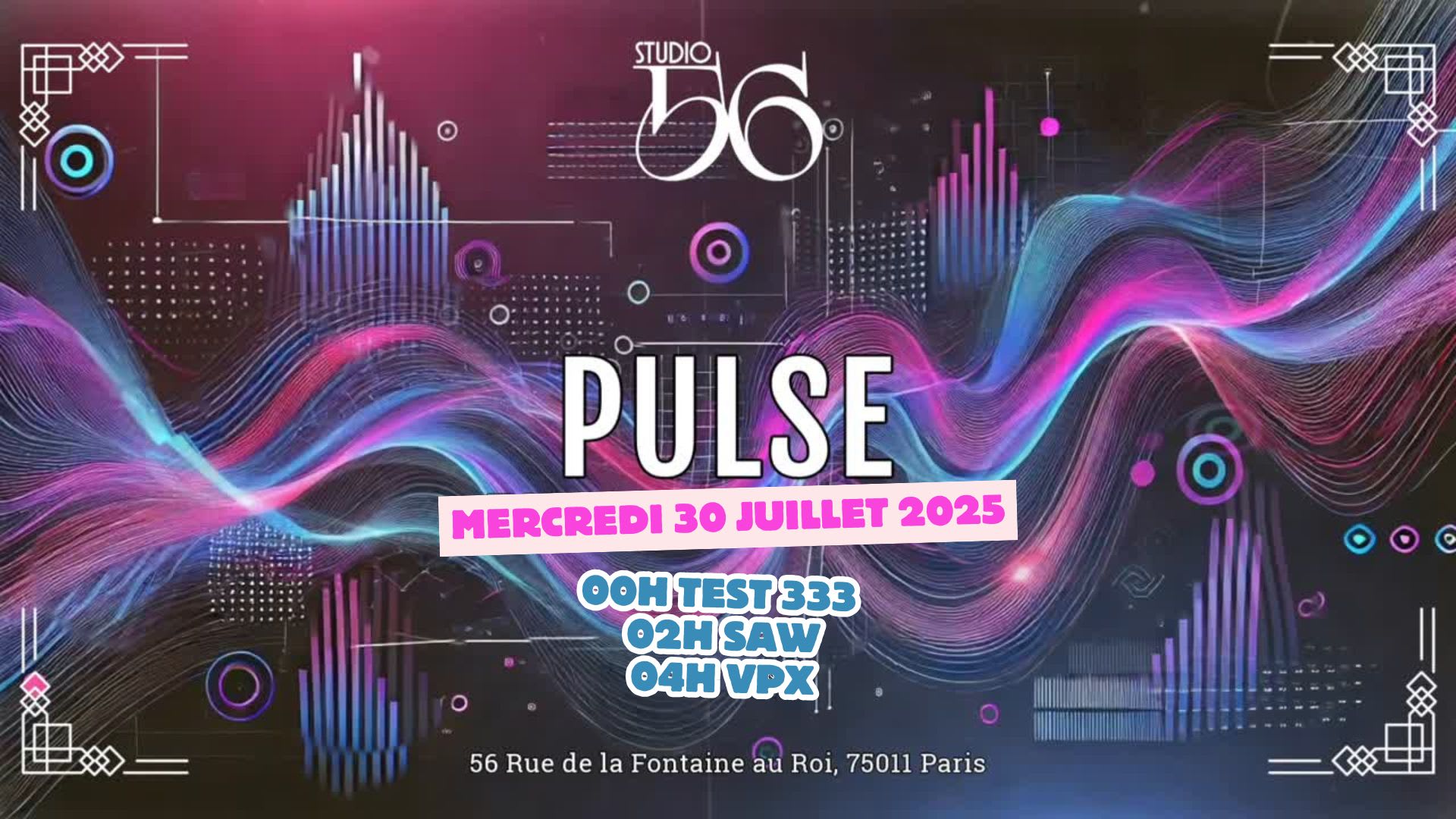 Pulse W/ Test 333, Saw & Vpx