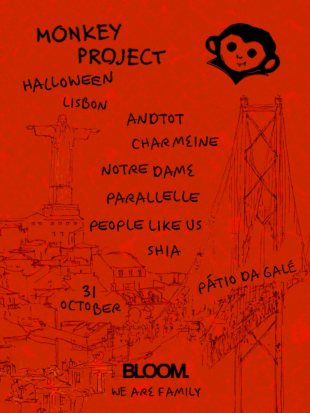 Bloom Presents Monkey Project | Lisbon | Halloween 2026