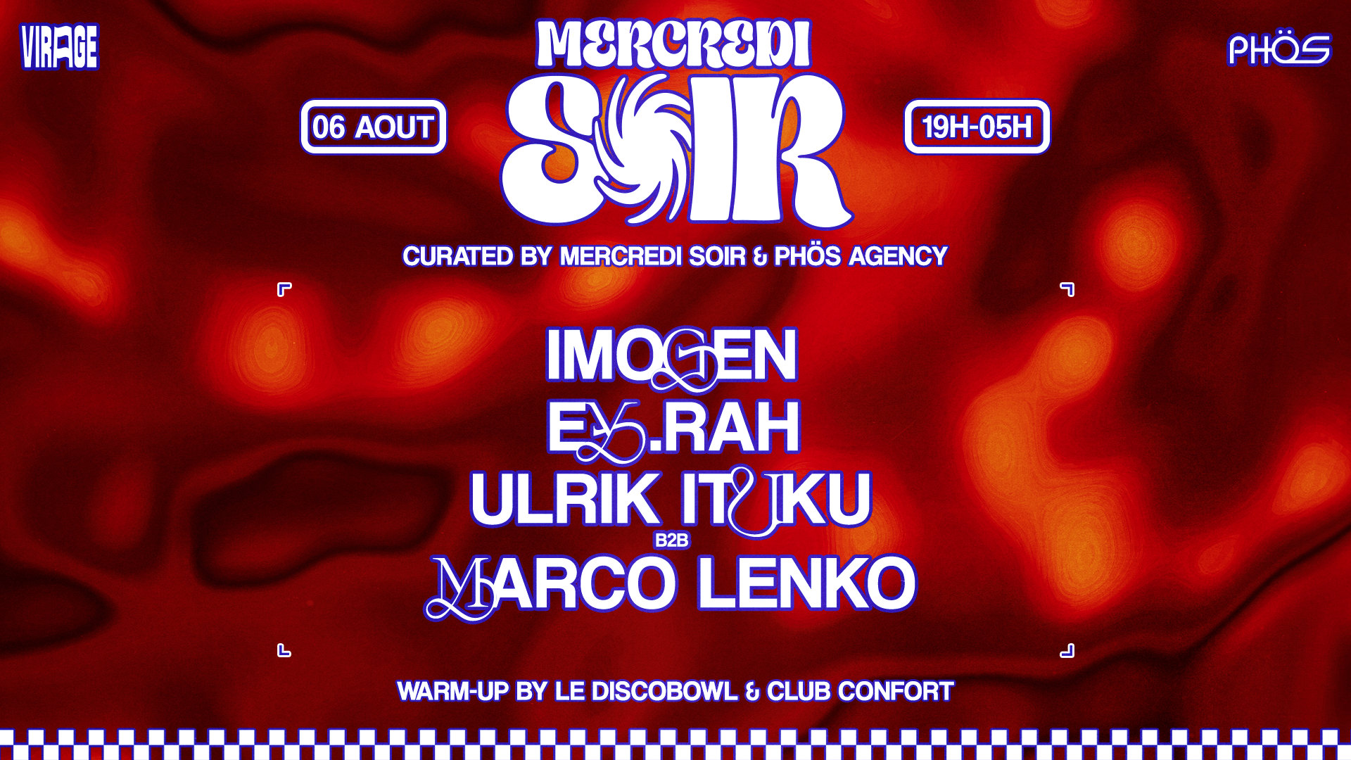 Mercredi Soir X Phös : Imogen, Ey.Rah, Ulrik Ituku & More