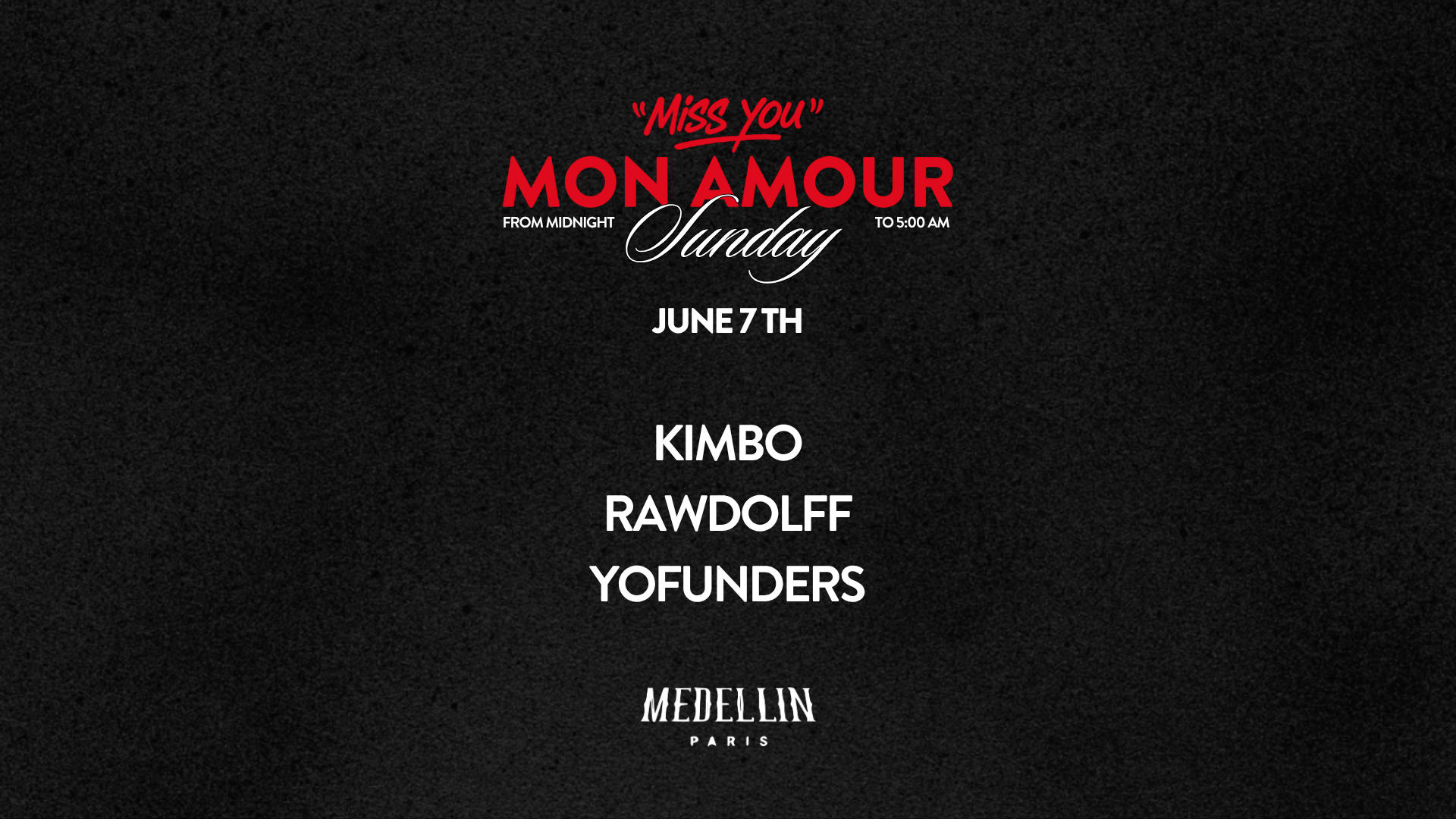 Miss You Mon Amour