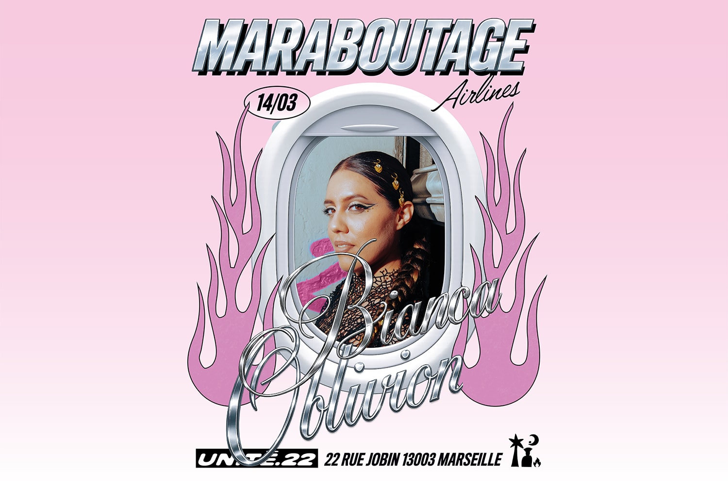 Maraboutage Airlines X Bianca Oblivion @ Unité22