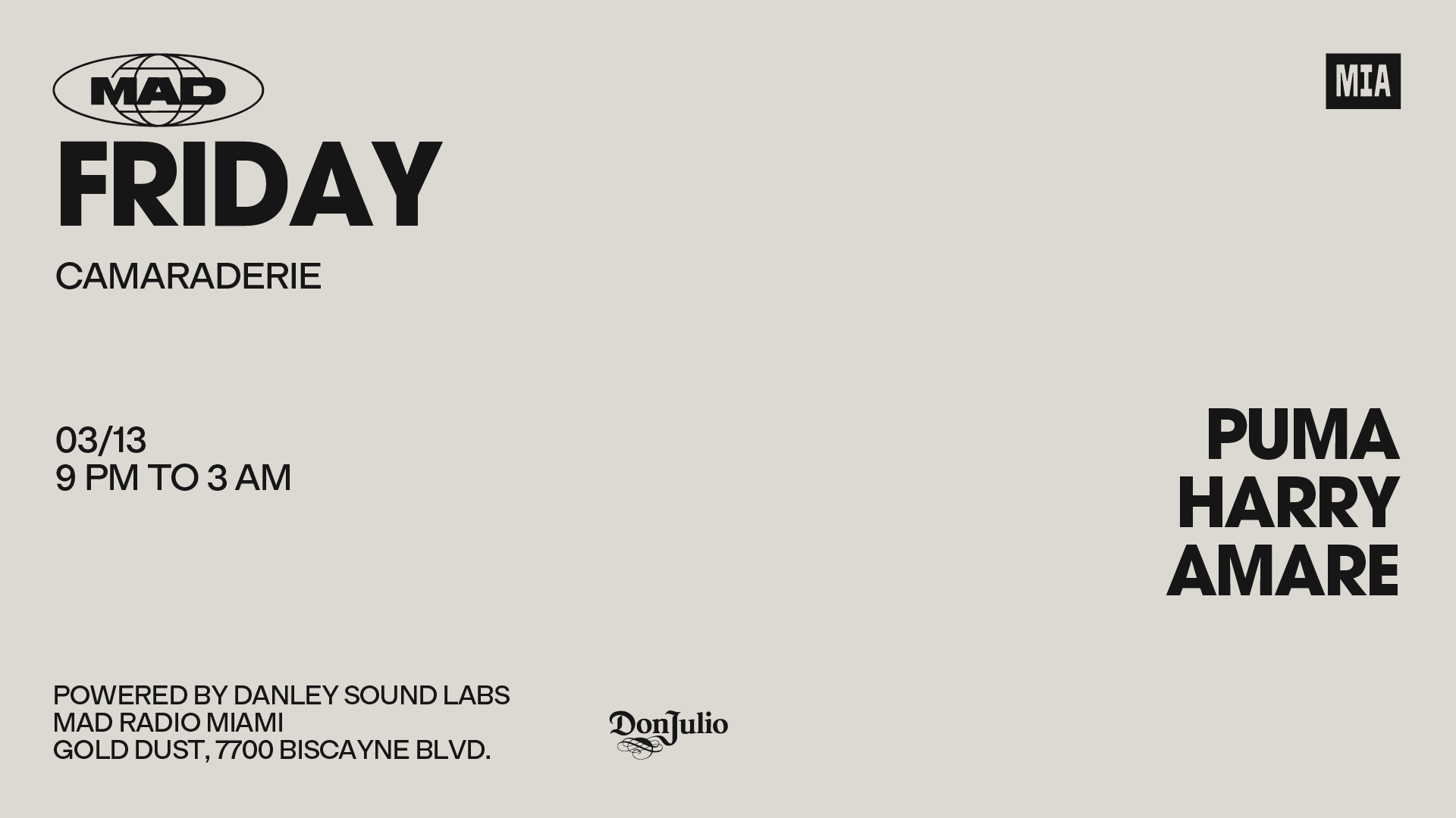 Camaraderie: Puma, Harry, Amare