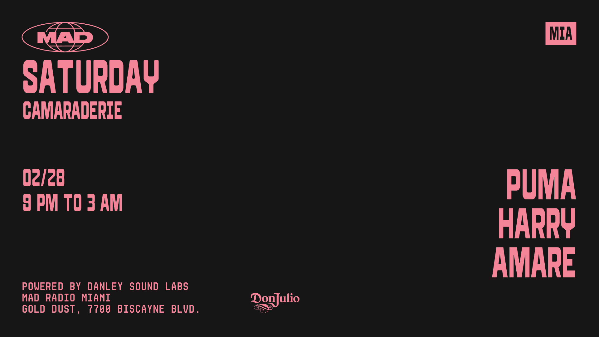 Camaraderie: Puma, Harry, Amare