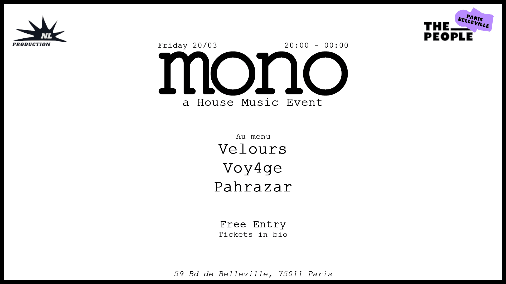 Mono Avec Velours, Pahrazar Et Voy4ge