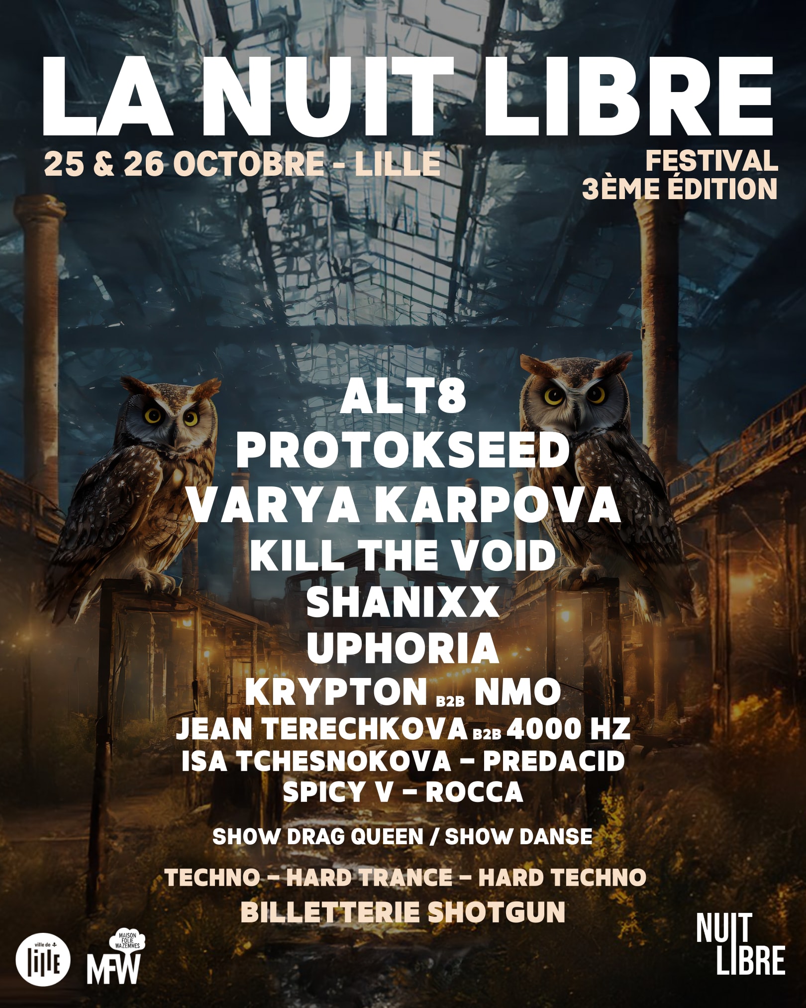 🦉 Nuit Libre Festival 3 🦉