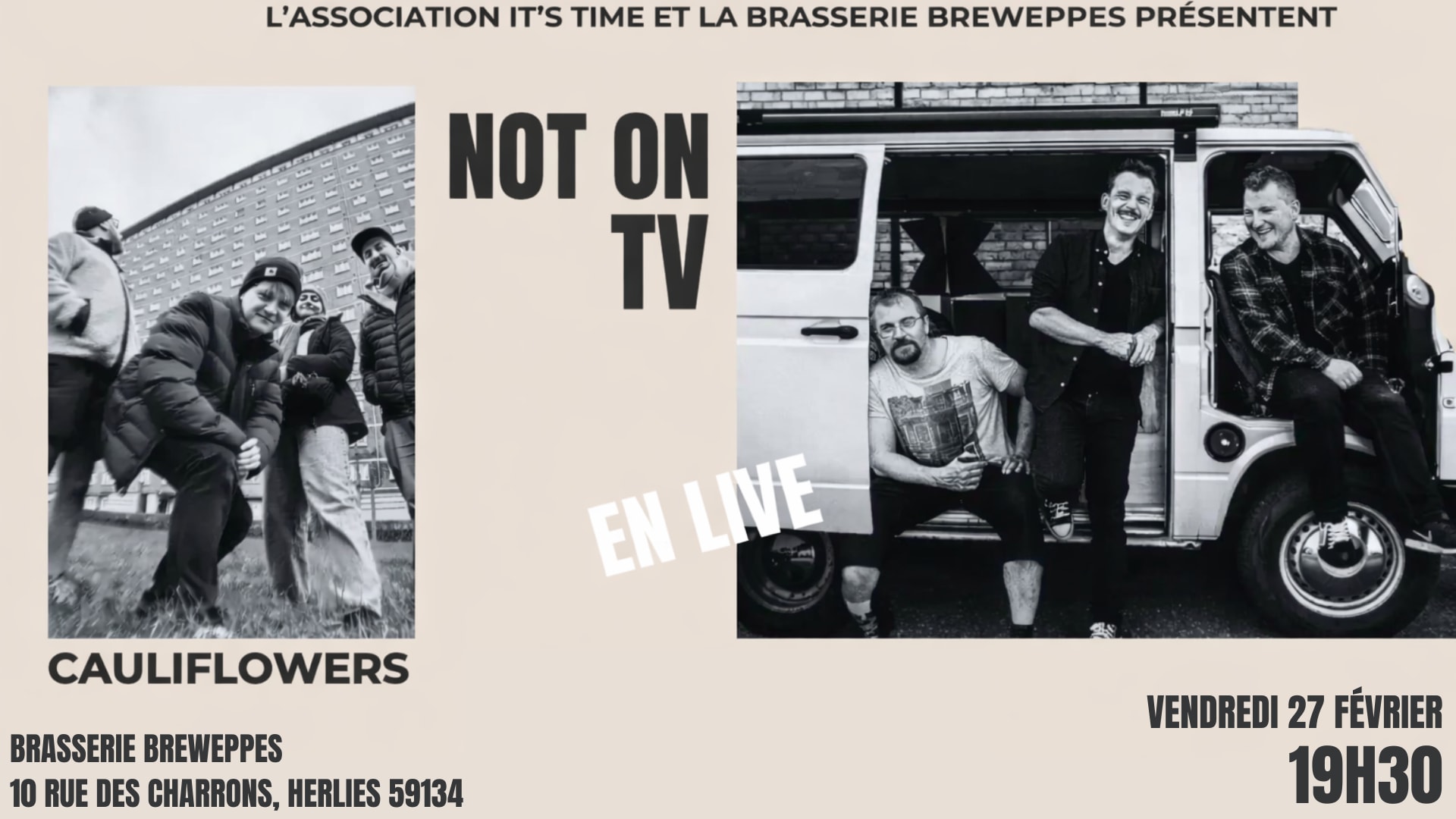 Breweppes : Not On Tv • Concert Rock