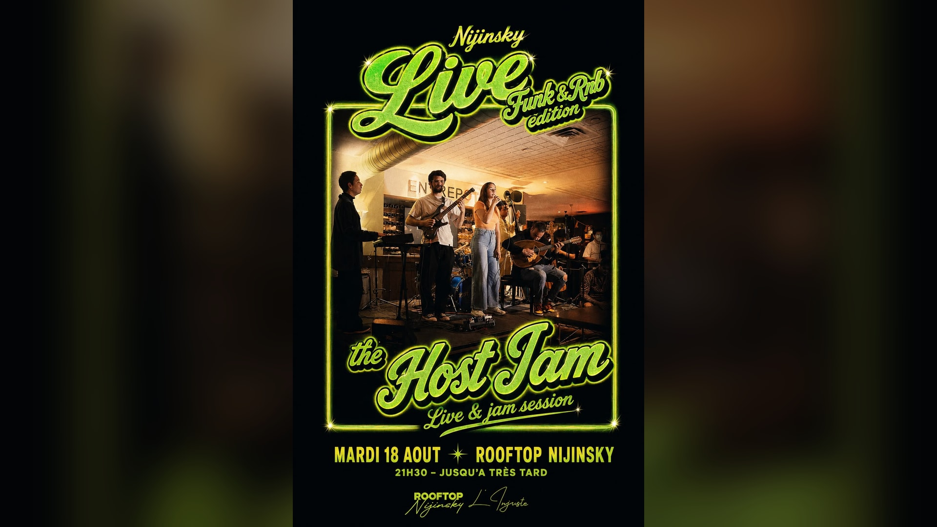 Nijinsky Live/Jam Édition Funk/Rnb Rooftop Théatreduchatelet