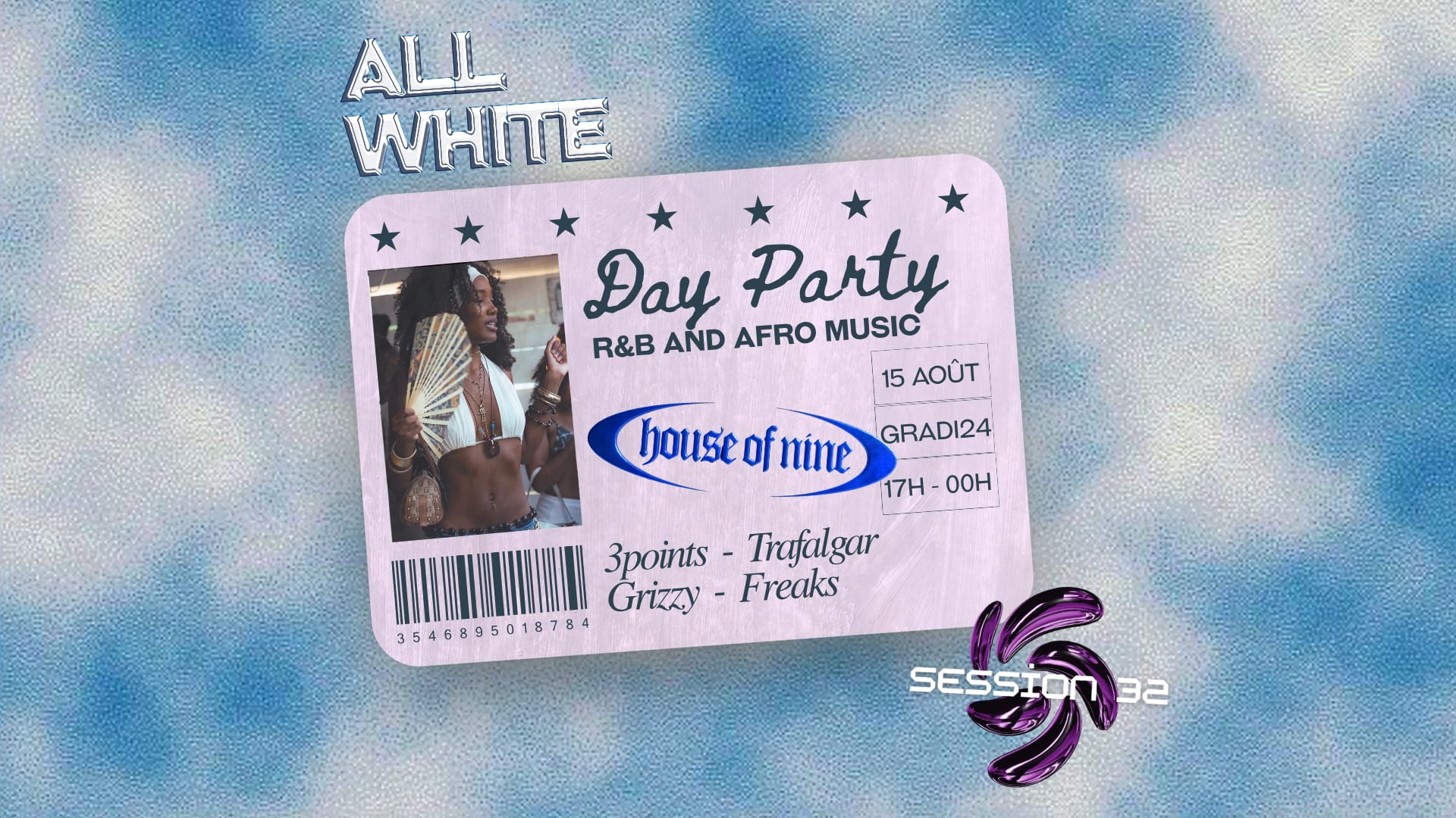 House Of Nine X Session 32 All White Day Party