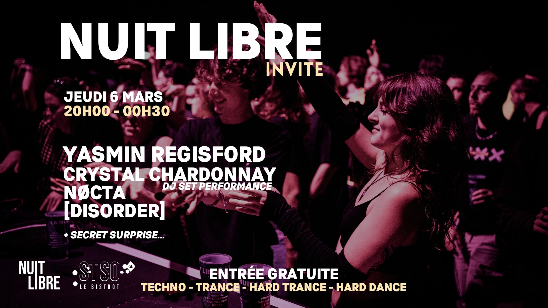Nuit Libre Invite Yasmin Regisford + Nocta