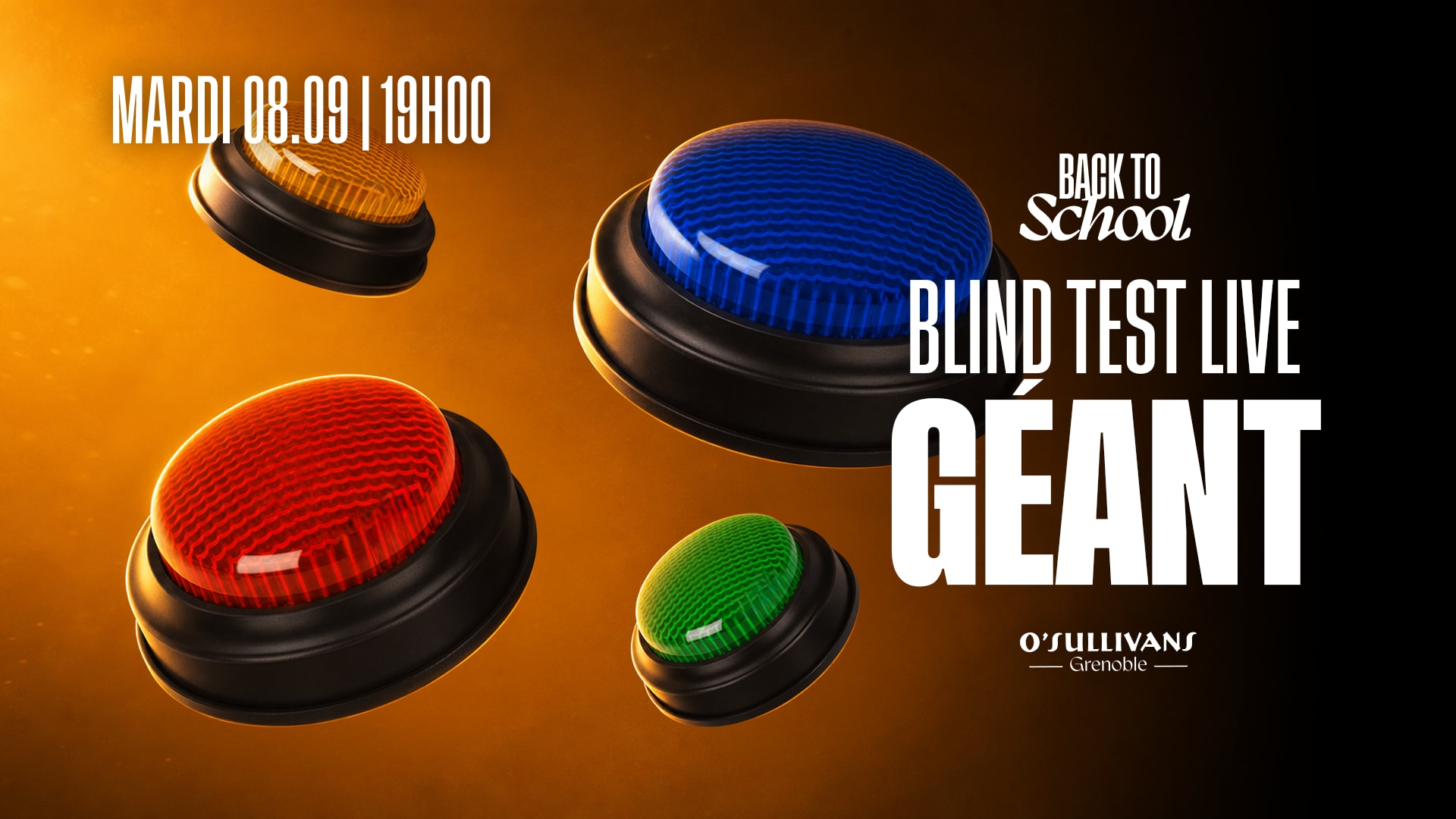 [Gratuit] Blind Test Live Grenoble - Back To School 2026