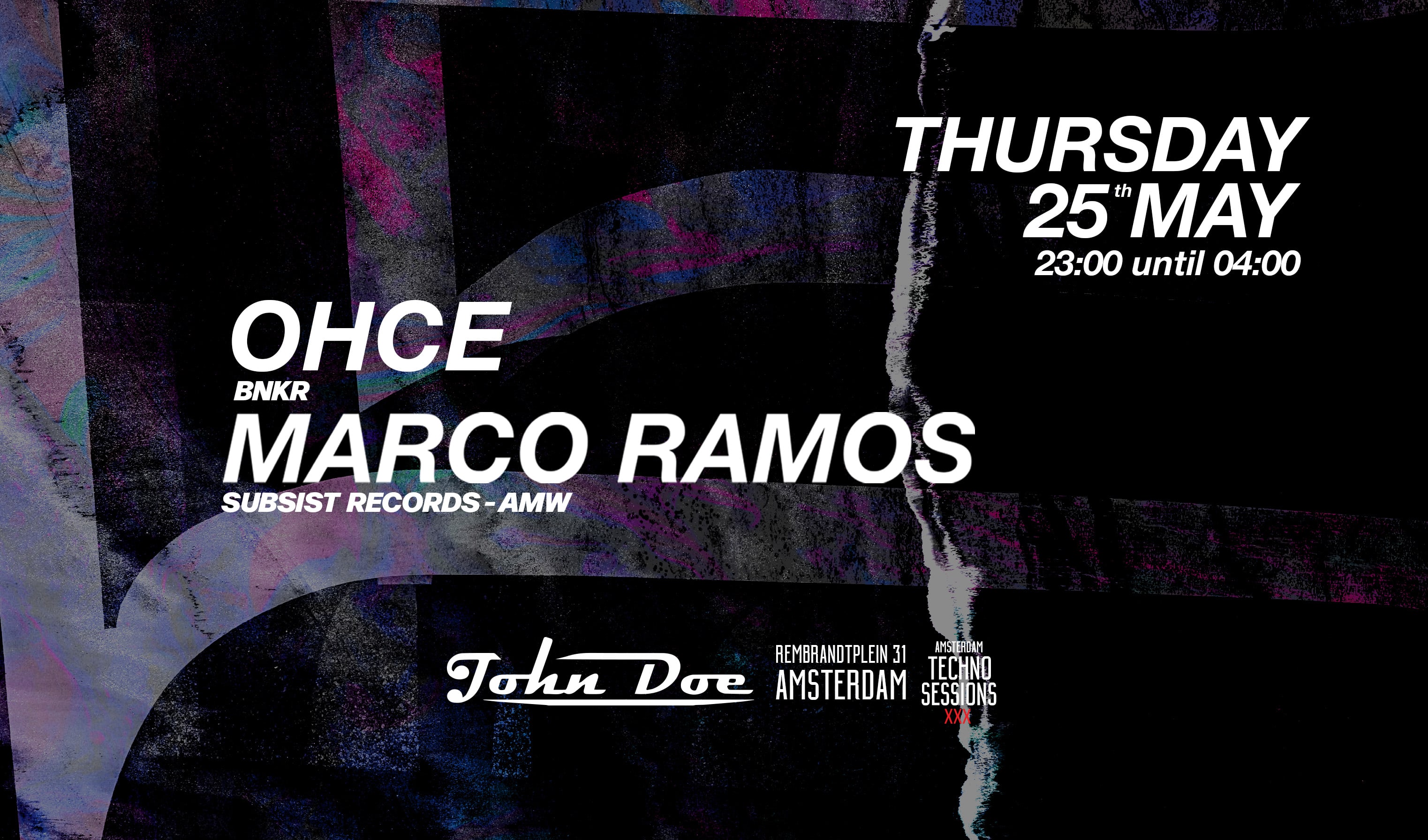 Amsterdam Techno Sessions With Ohce & Marco Ramos