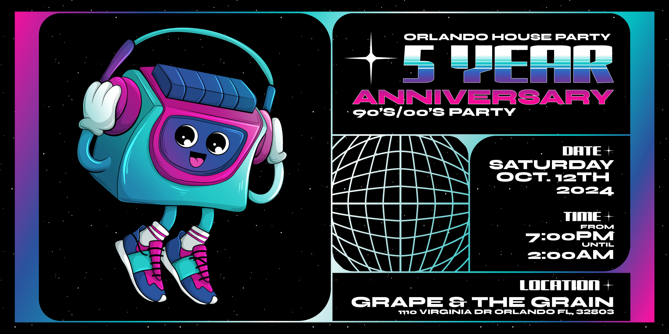 Ohp Presents: 5 Year Anniversary 90s/00s Party!